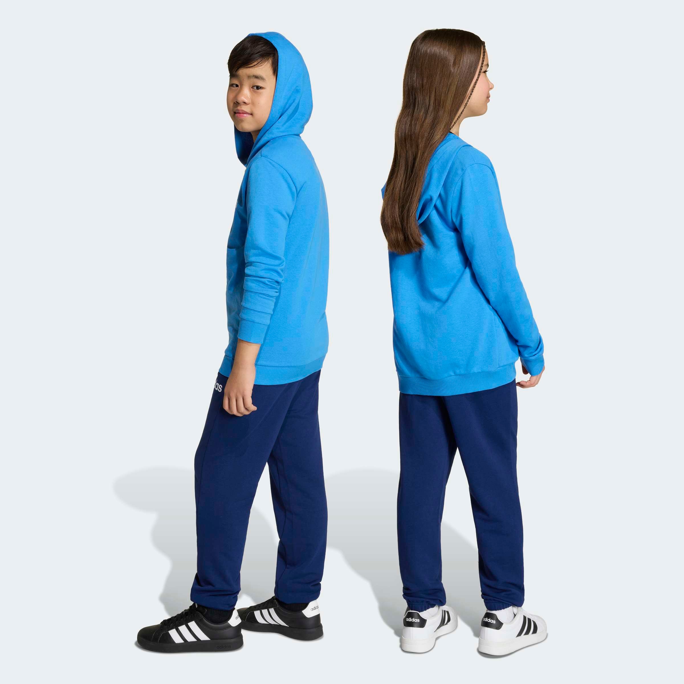 adidas Sportswear Trainingsanzug »ESSENTIALS KINDER« 2 tlg. zweiteilig, aus Baumwolle und Polyester, weiches French Terry