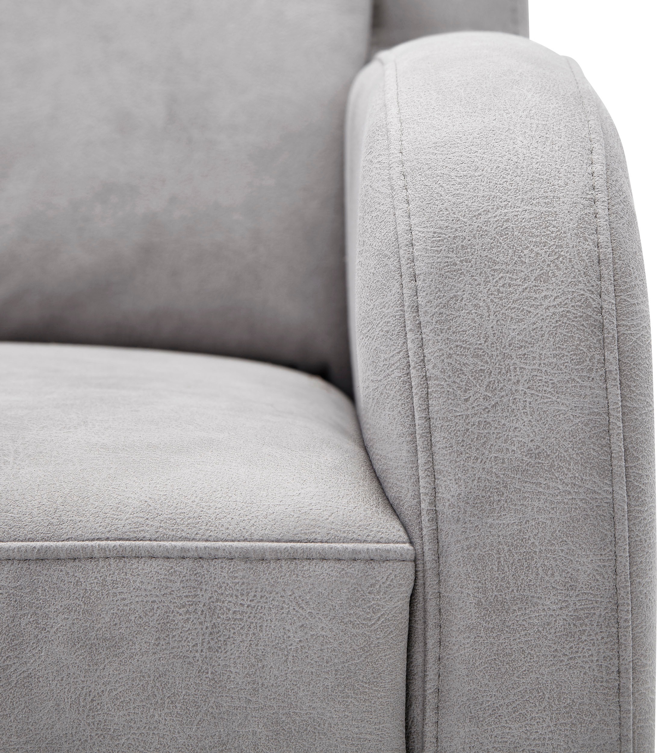 VILLA BECK Ecksofa »Varese L-Form«, (2 St.), Kopfteilverstellung, wahlweise mit Sitzvorzug, in Sitzhöhe 49 cm