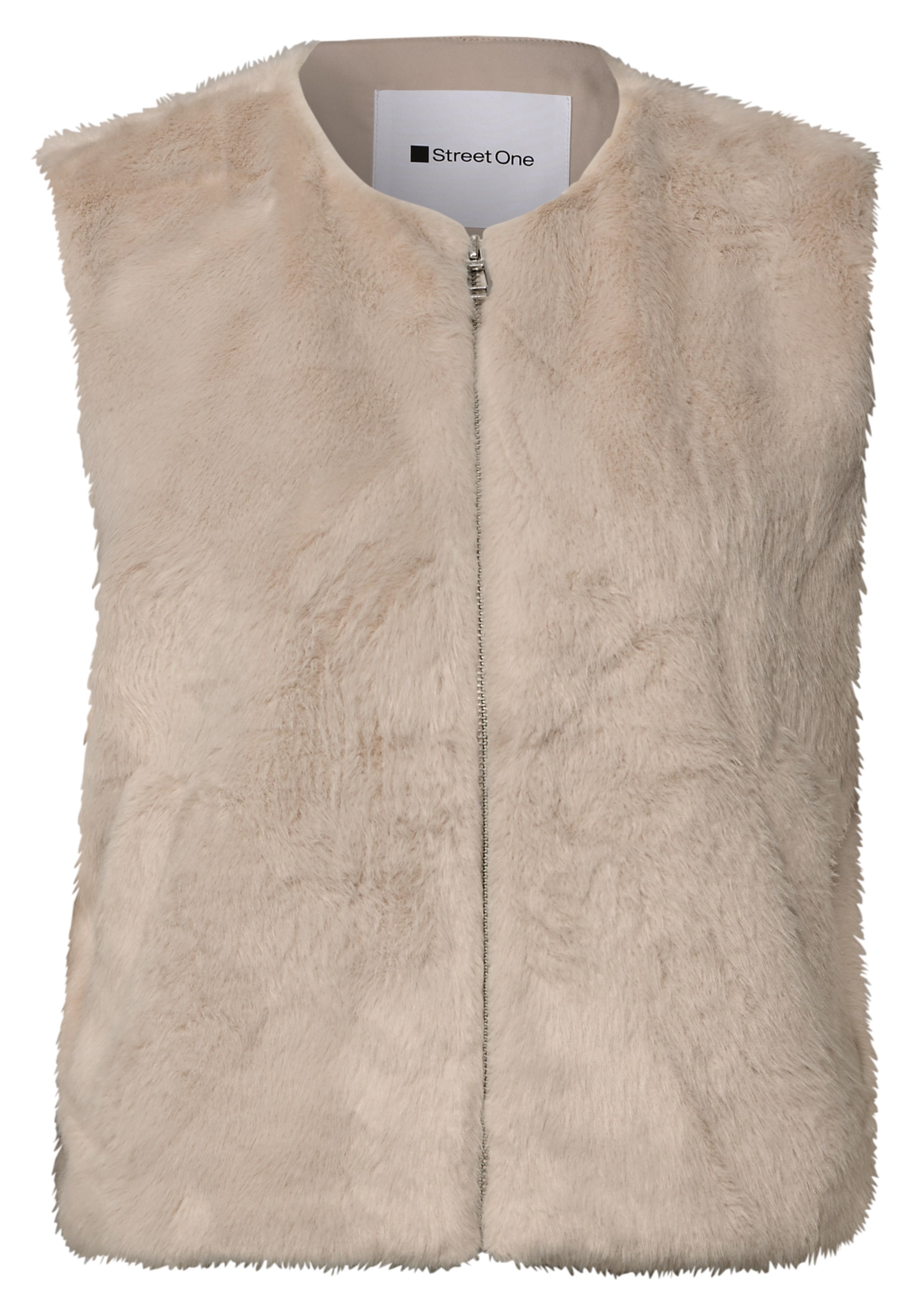 STREET ONE Fellimitatweste soft und weich