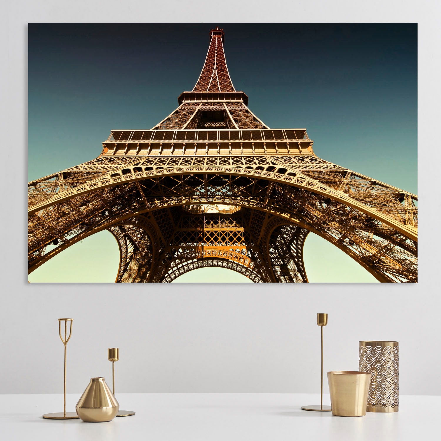queence Acrylglasbild »Eiffelturm«, Paris-Elemente der Architektur-Europa-Himmel, Fine Art-Print in Galeriequalität