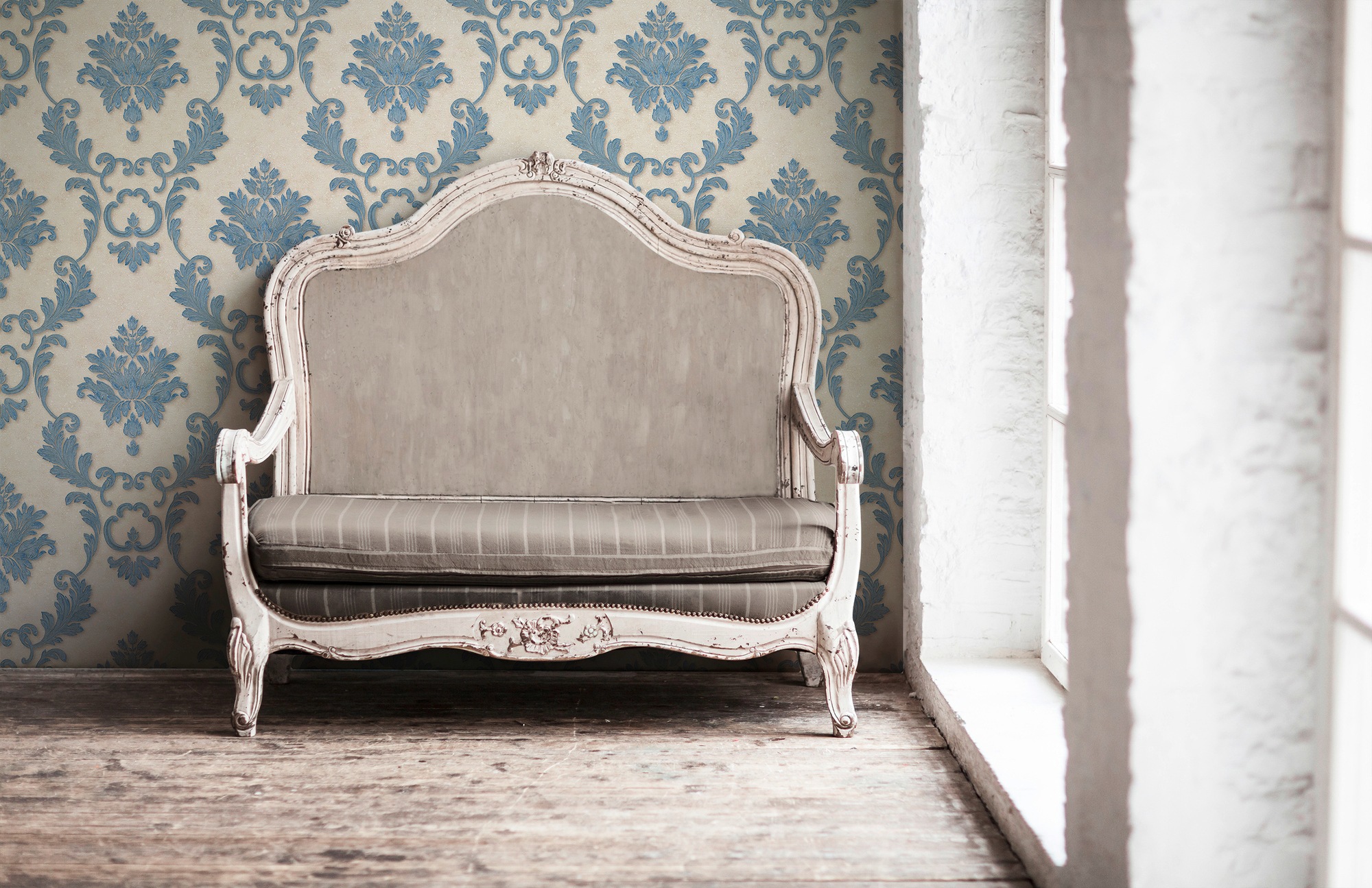 Architects Paper Vliestapete »Luxury wallpaper«, Barock, Textil Tapete Barock Metallic Effekt