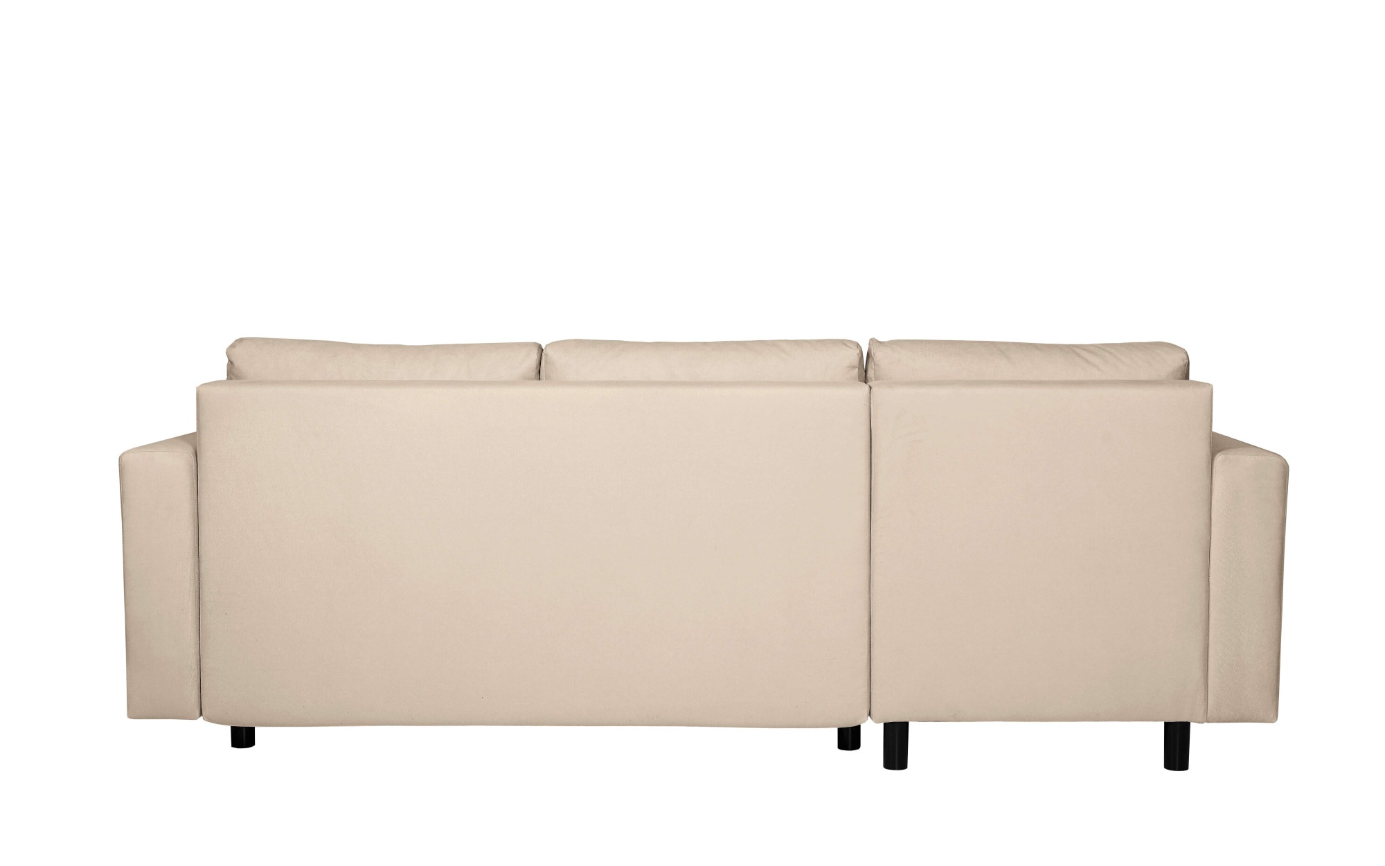 INOSIGN Ecksofa »GLENOE Schlafsofa mit Bettkasten, Recamiere beidseitig montierbar«, L-Form, Maße B/T/H: 230/135/84,5 cm, Velvet & Struktur weich