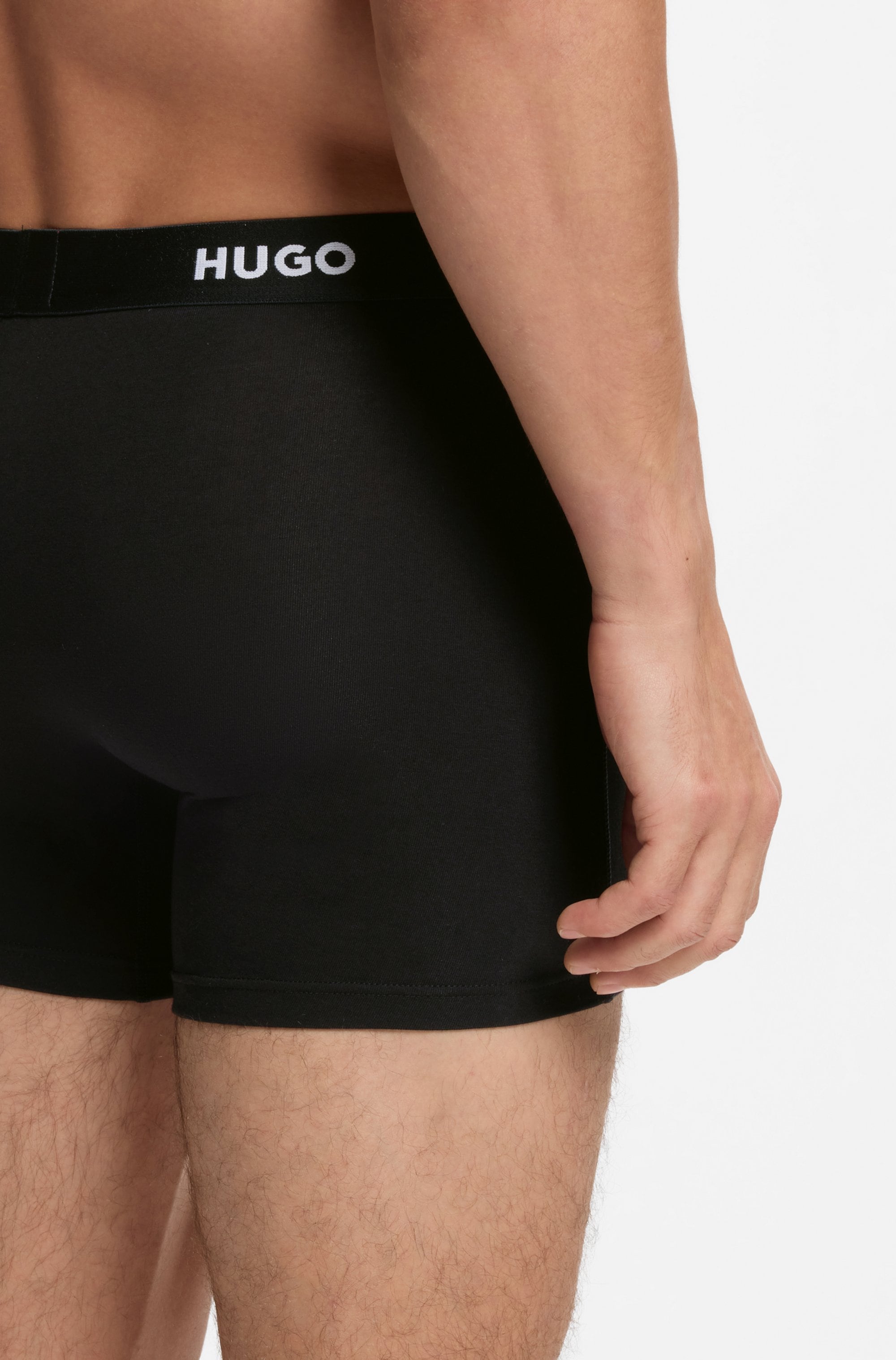 HUGO Underwear Boxer »BOXERBR TRIPLET PACK« 3 Stk. mit HUGO Logo-Elastikbund