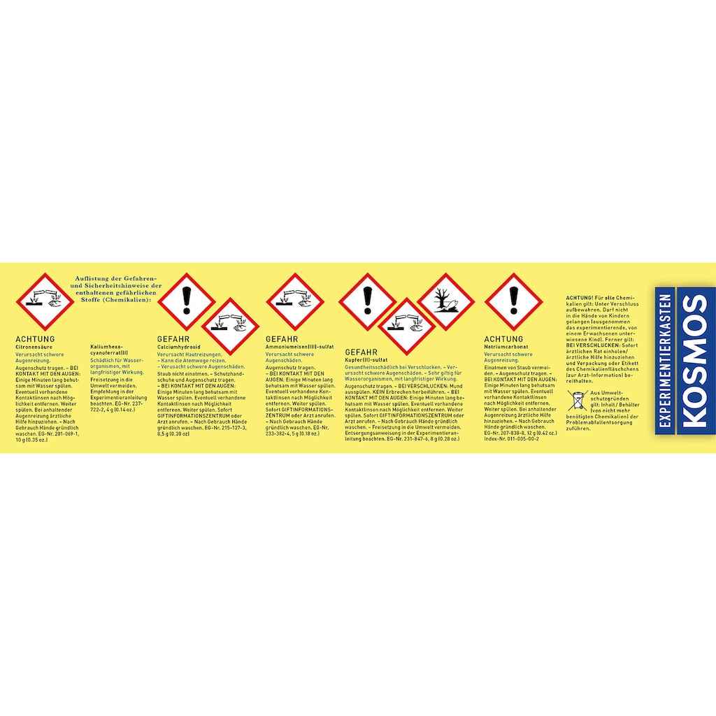 Kosmos Experimentierkasten »Chemielabor C 1000 X«