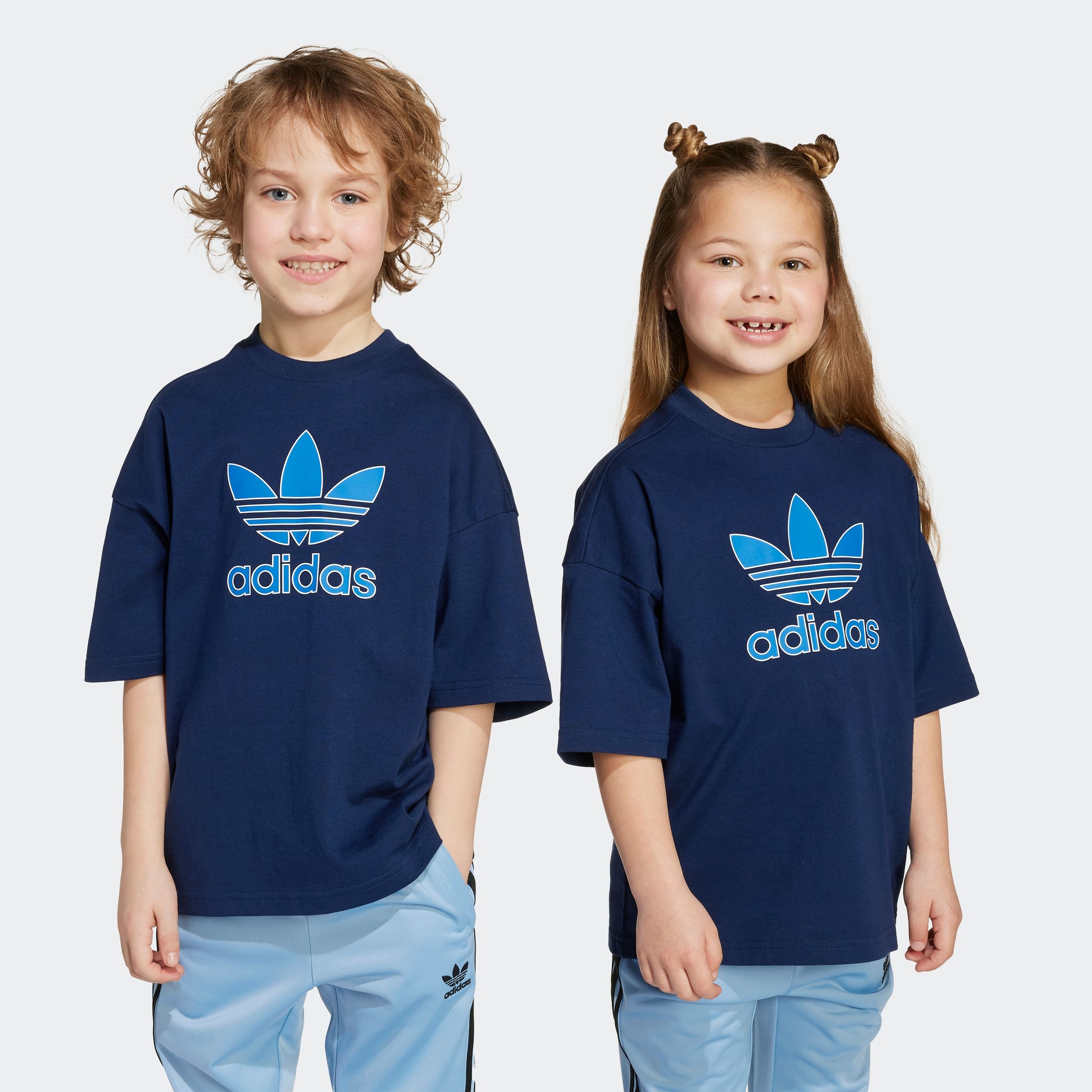 adidas Originals T-Shirt "TREFOIL KIDS" lockere Passform, für Kinder, aus Baumwolle, mit Single Jersey