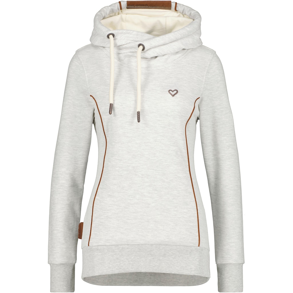 Damenmode Shirts & Sweatshirts Alife & Kickin Kapuzensweatshirt »JilanaAK«, melierter Sweater mit Kapuze & Kontrastdetails wollw Damenmode Shirts & Sweatshirts Alife & Kickin Kapuzensweatshirt »JilanaAK«, melierter Sweater mit Kapuze & Kontrastdetails wollw