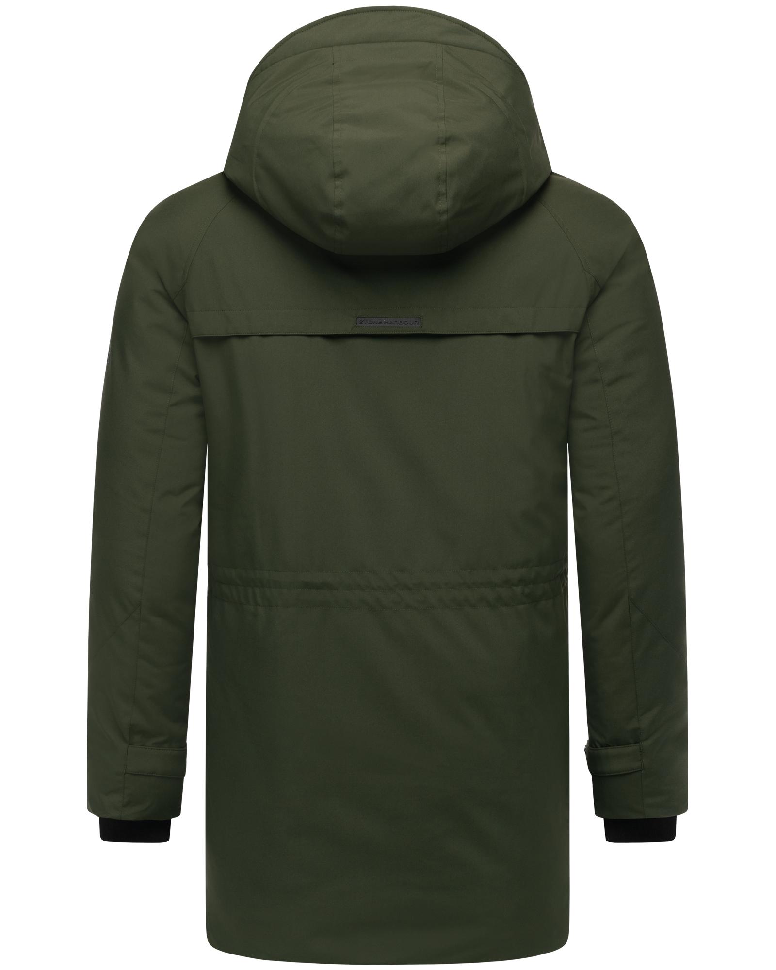 Thumbnail - Stone Harbour Wintermantel "Emriis XX" Warmer Herren Mantel mit Magnet-Knöpfen