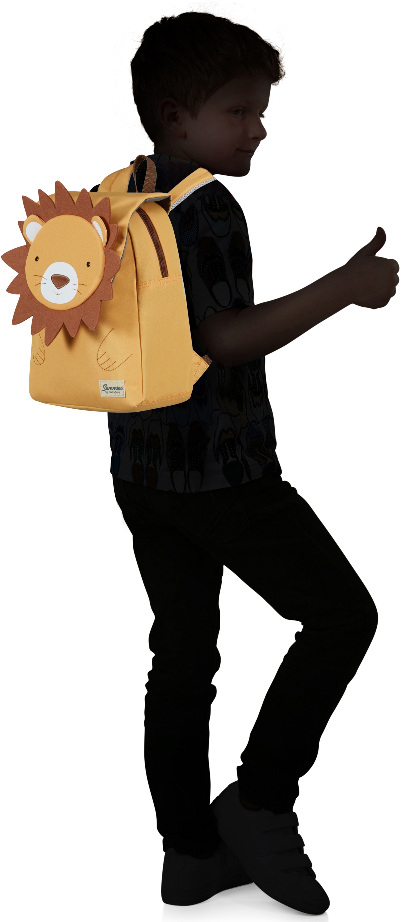 Samsonite Kinderrucksack »Happy Sammies ECO, S+, Lion Lester«, reflektierende Details, Kindergartenrucksack Kinderfreizeitrucksack Kinder-Backpack