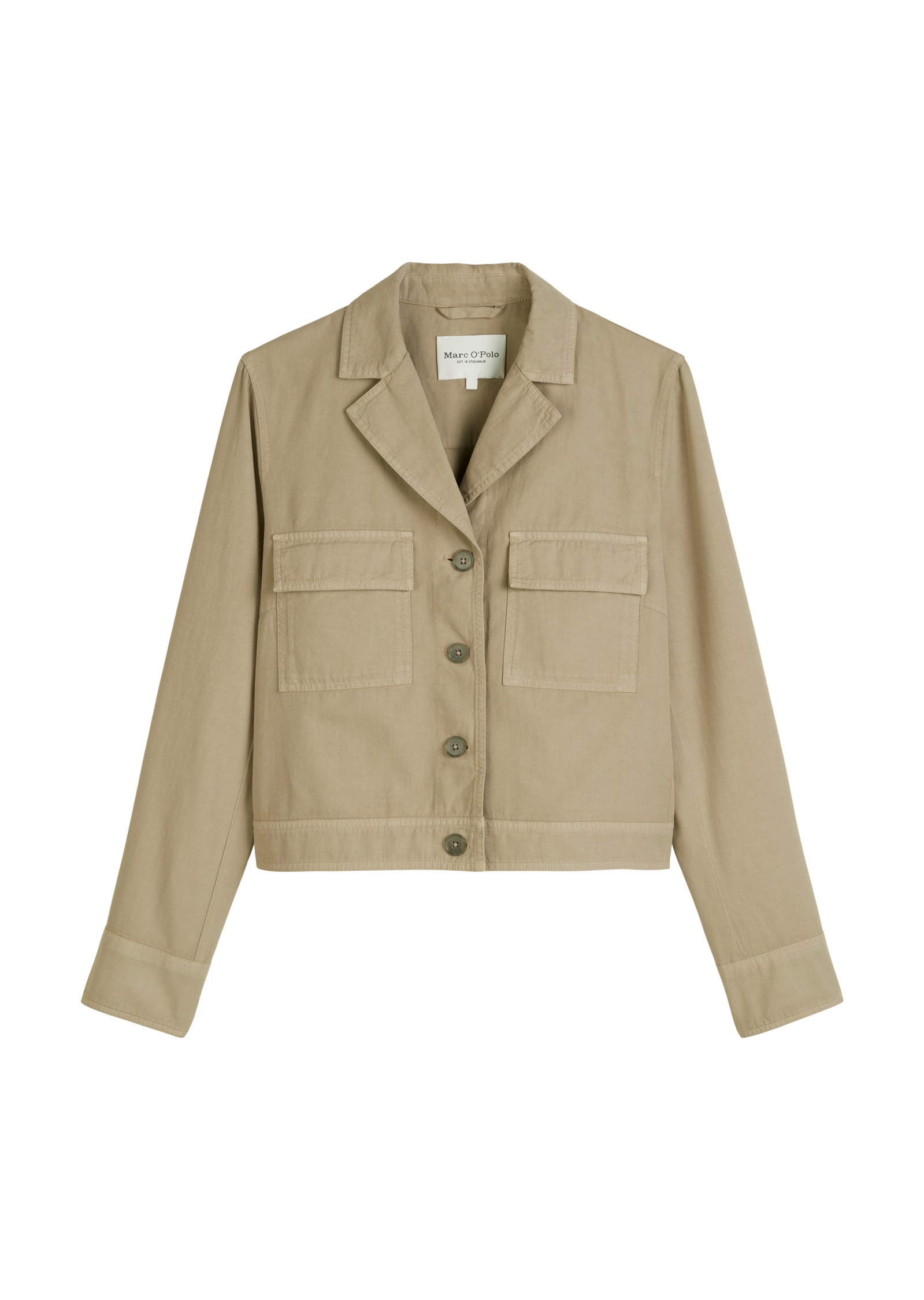 Marc O'Polo Kurzjacke »aus Organic-Cotton-Leinen-Mix«, ohne Kapuze