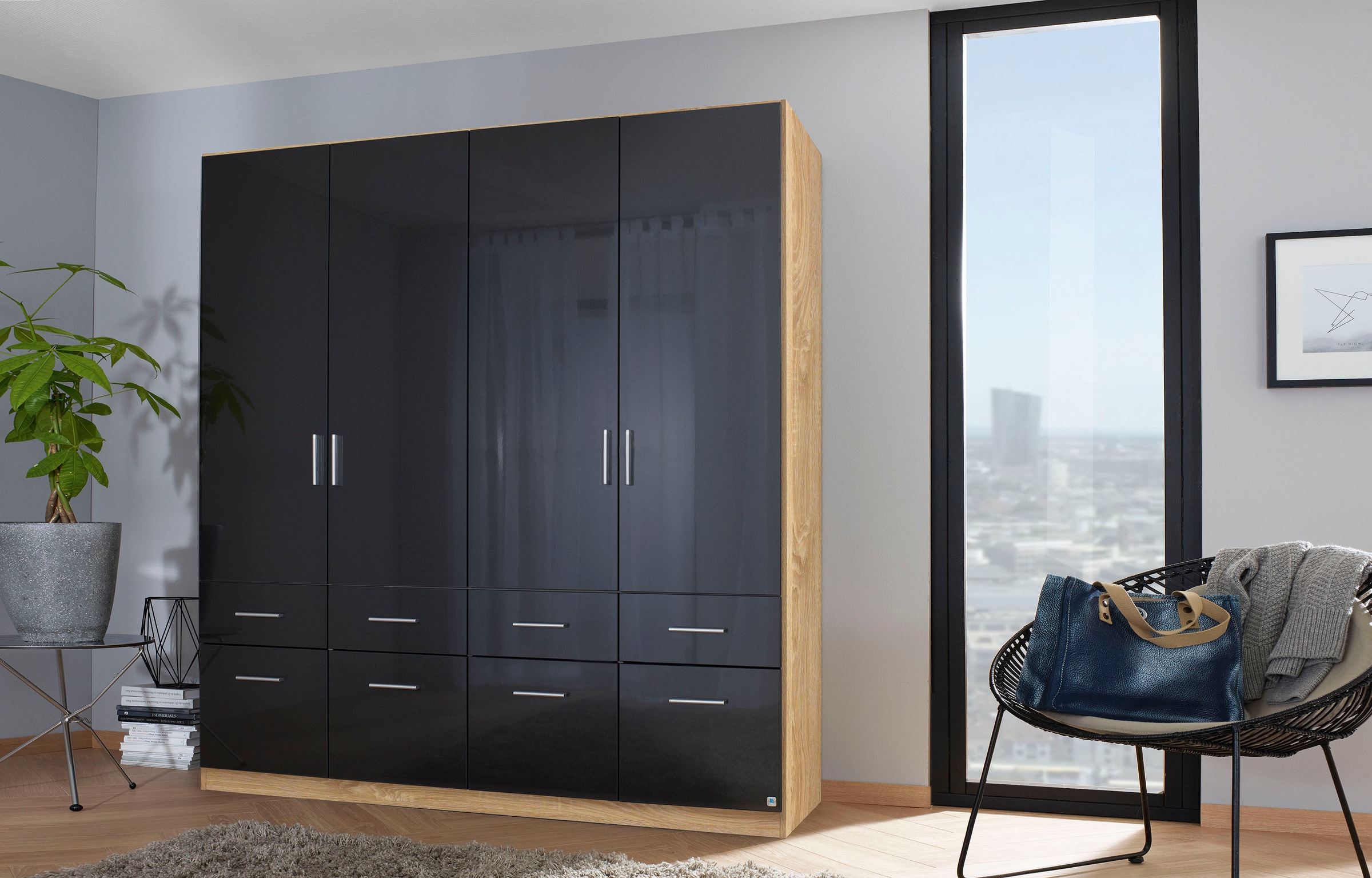 rauch Drehtürenschrank "Celle", in 4 Breiten und 2 Höhen, optional mit Schu günstig online kaufen