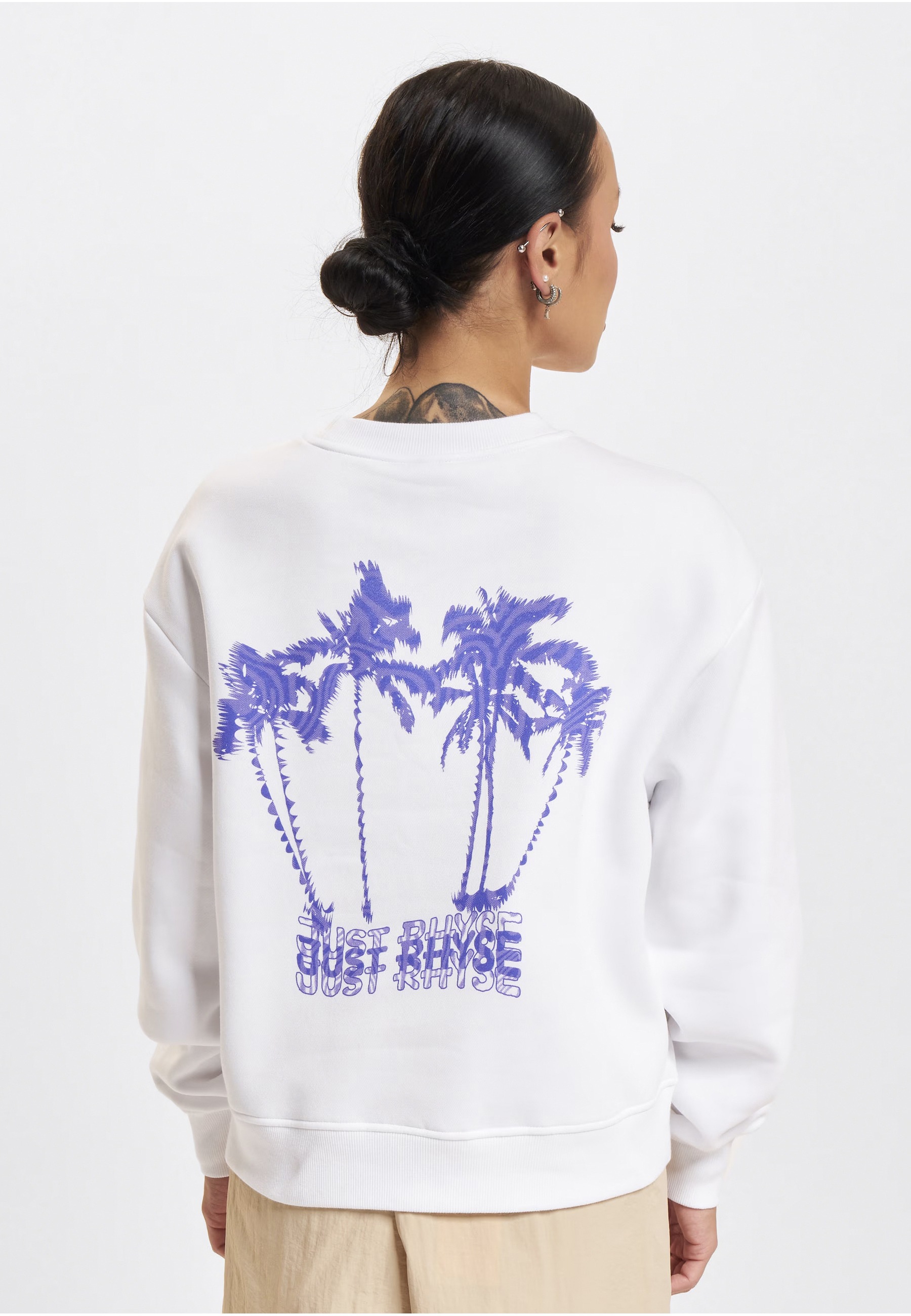 Just Rhyse Rundhalsshirt »Just Rhyse Just Rhyse WavyPalms Pullover« 1