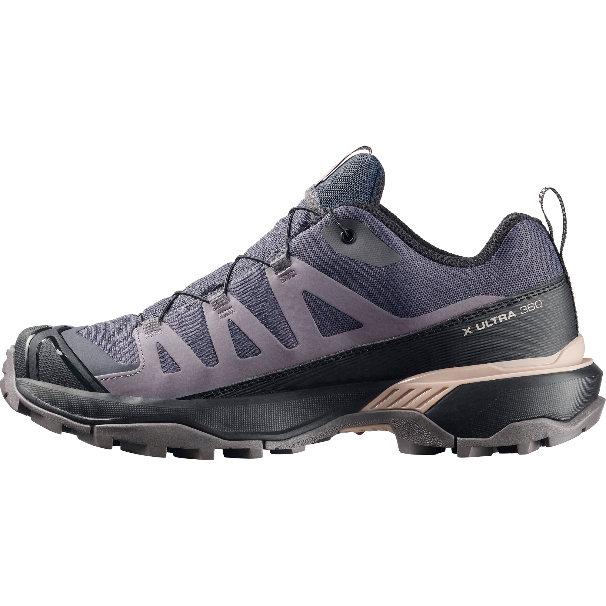Wanderschuh SALOMON "X ULTRA 360 GORE-TEX", Damen, Gr. 39, nine iron, excalibur, shadow gray, Synthetik, Textil, Schuhe Wanderschuh, wasserdicht 2
