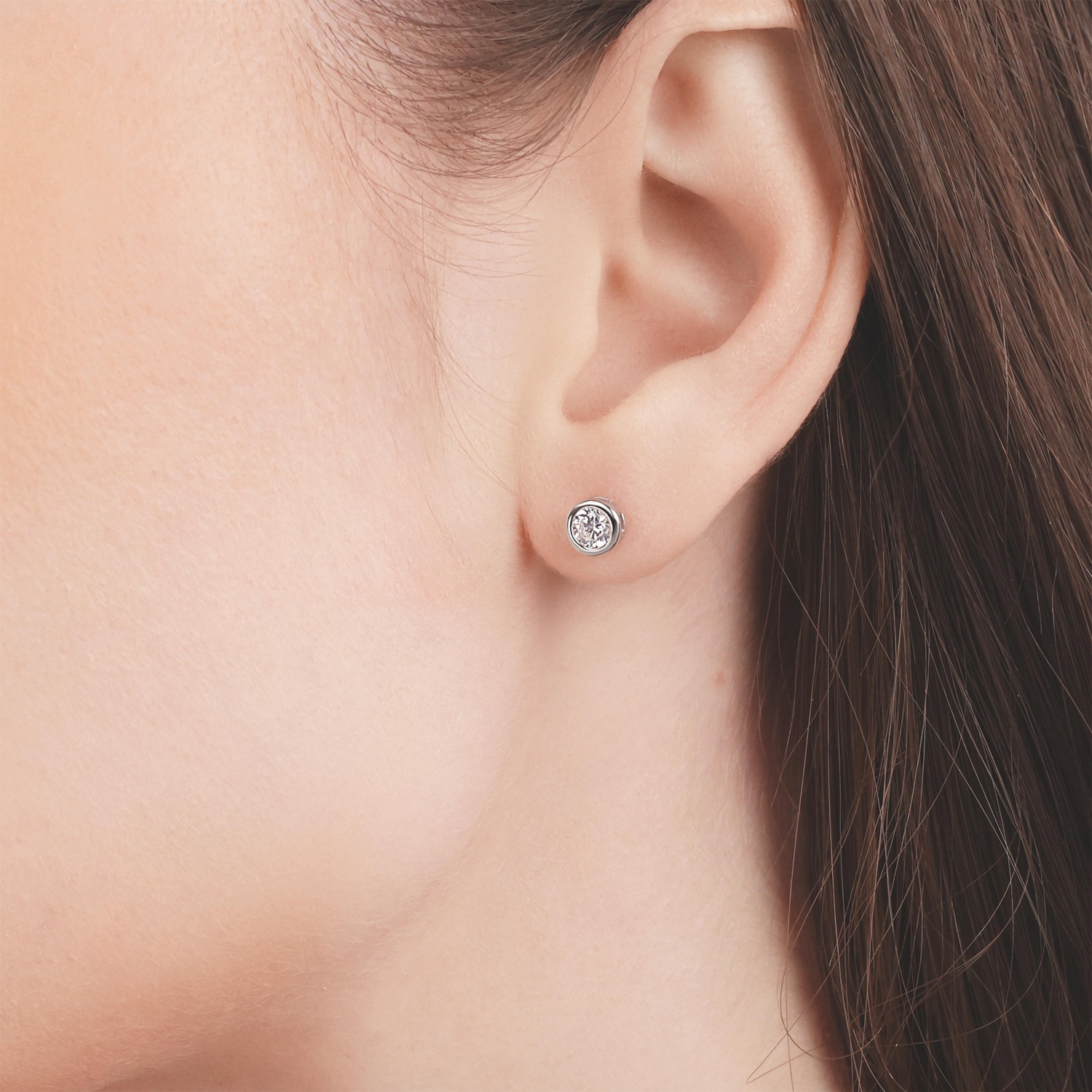 TOM TAILOR Paar Ohrstecker »Schmuck Geschenk Silber 925 Solitär« mit Zirkonia (synth.)
