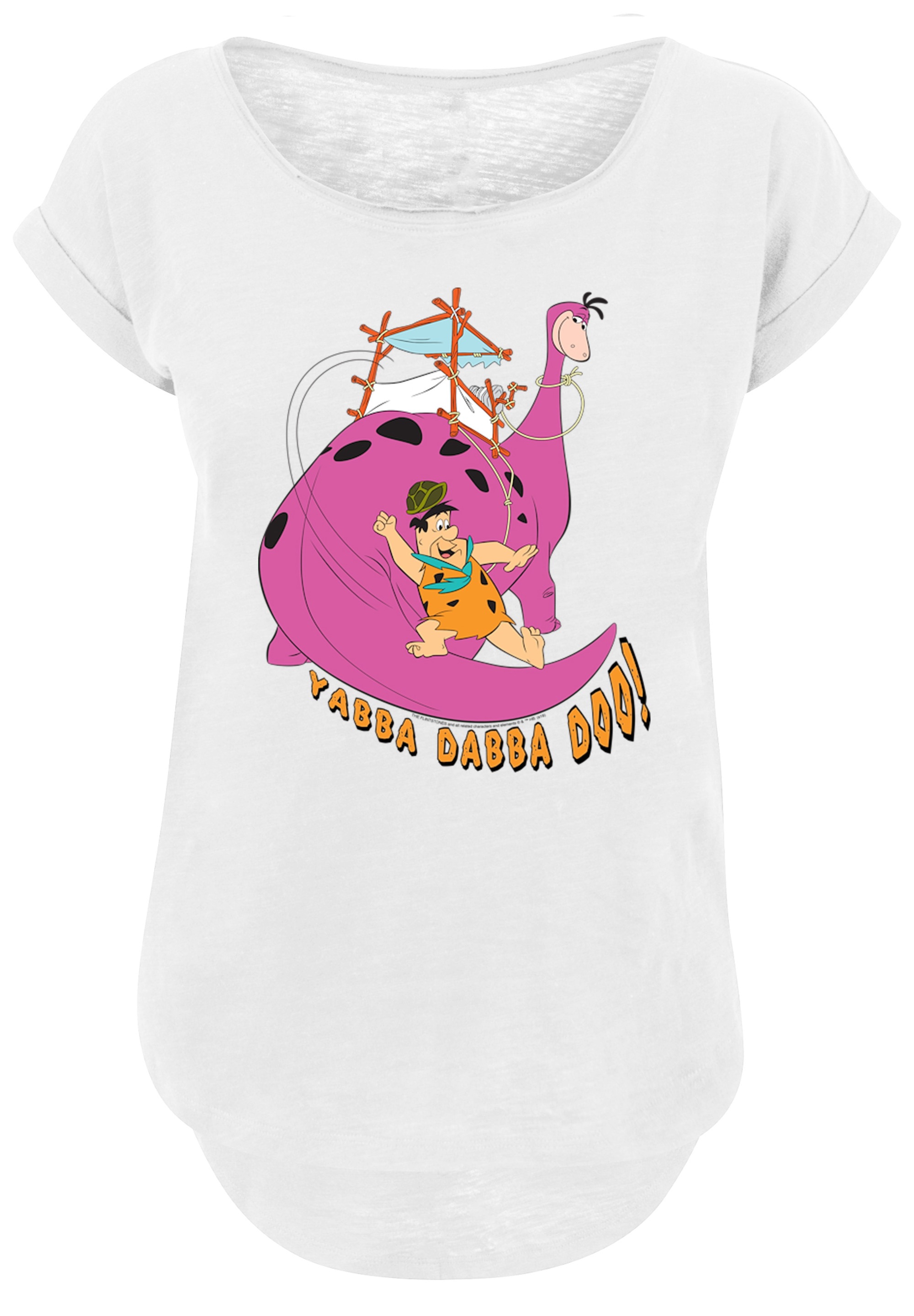 F4NT4STIC T-Shirt "Die Familie Feuerstein Yabba Dabba Doo", Damen,Premium M günstig online kaufen