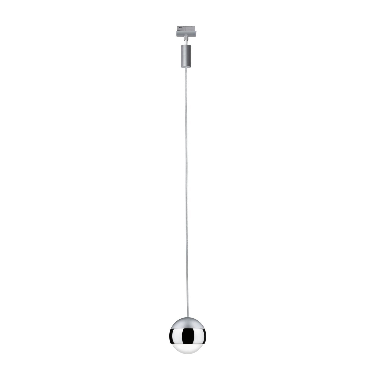 Paulmann Schienensystem-Leuchten »URail Pendel Capsule II 400lm 6,3W 2700K 230V Schwarz matt, Chrom«, (1 tlg.), dimmbar