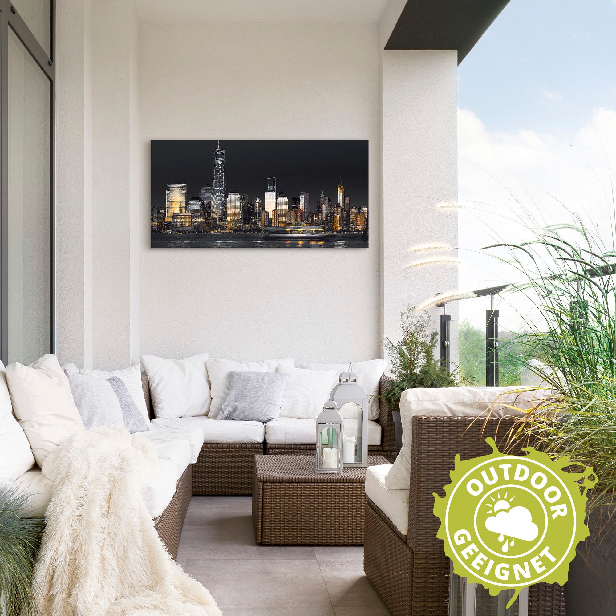 Artland Wandbild "New York Financial Distrikt" New York 1 Stk. tlg. als Alu günstig online kaufen