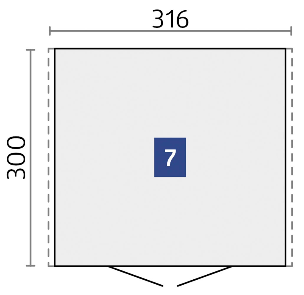 Biohort Gerätehaus »Europa Gr. 7, verschiedene Farben« Qualitäts-Geräteschuppen aus Metall
