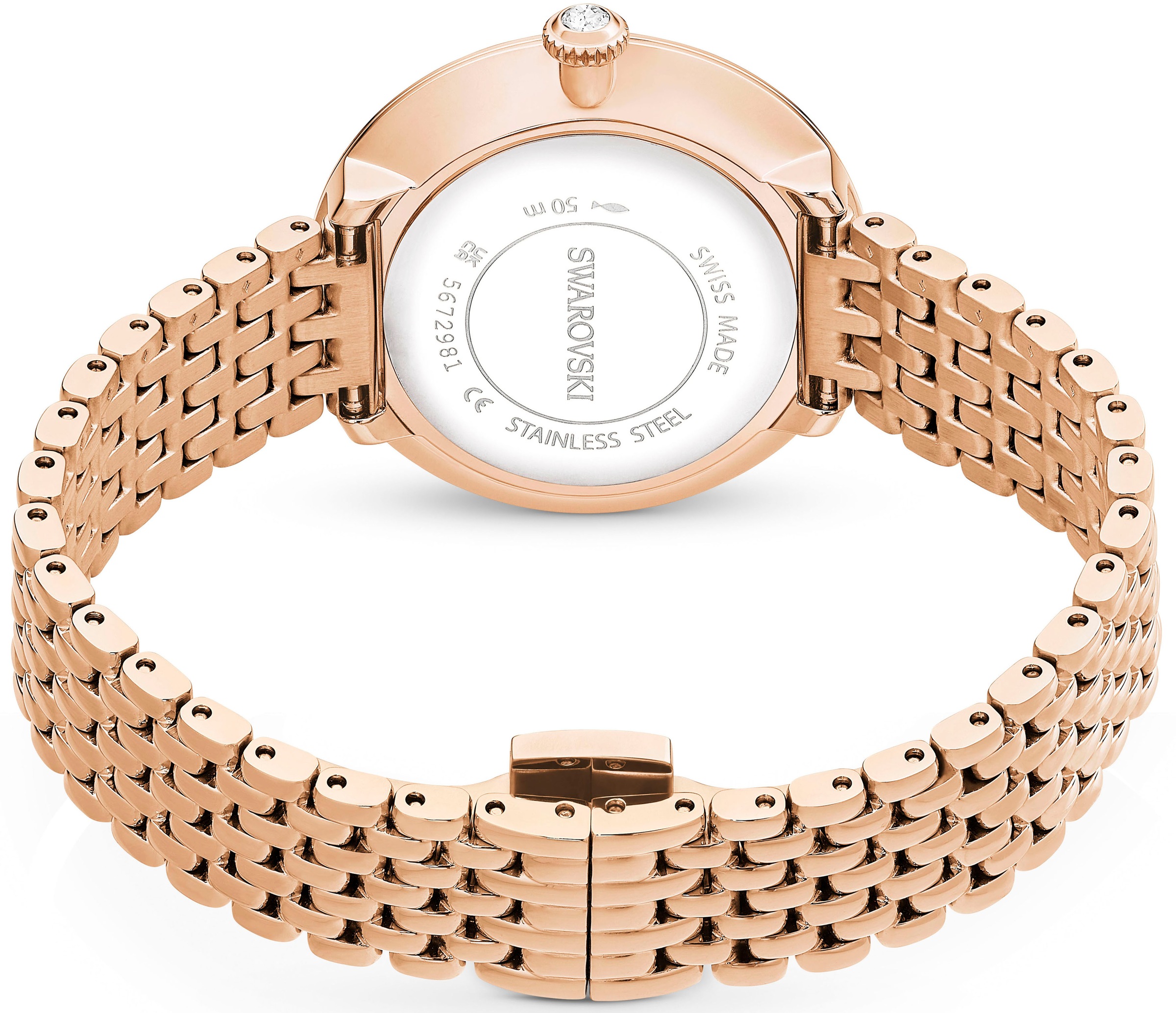 Swarovski Quarzuhr »CERTA«, Armbanduhr, Damenuhr, Swarovski-Kristalle, Swiss Made