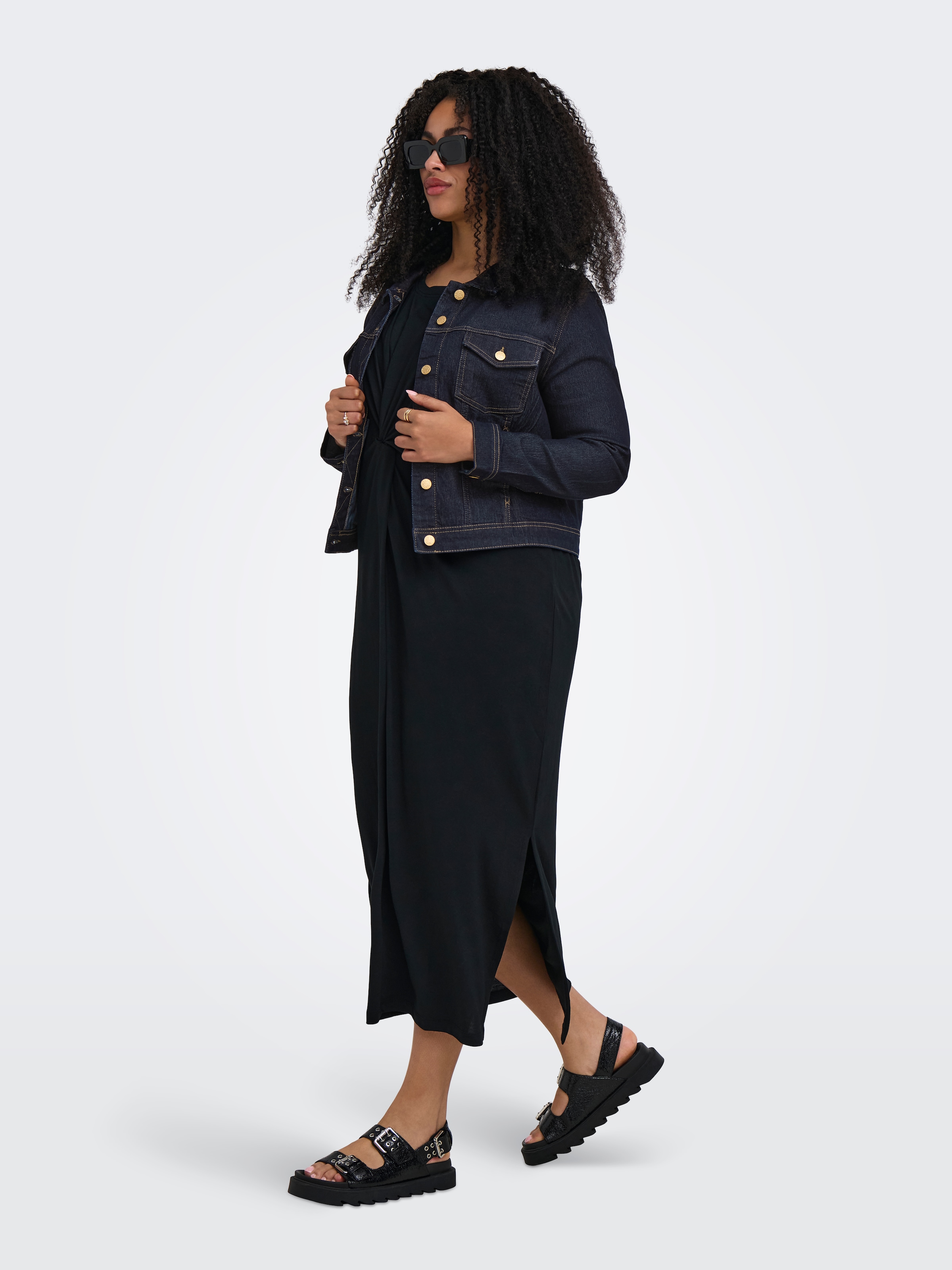 ONLY CARMAKOMA Jeansjacke »CARWESPA LS RINSE JACKET DNM NOOS« Baumwollmischung, Regular Fit