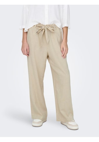 Culotte »JDYSAY MW LINEN BELT PANT WVN NOOS«