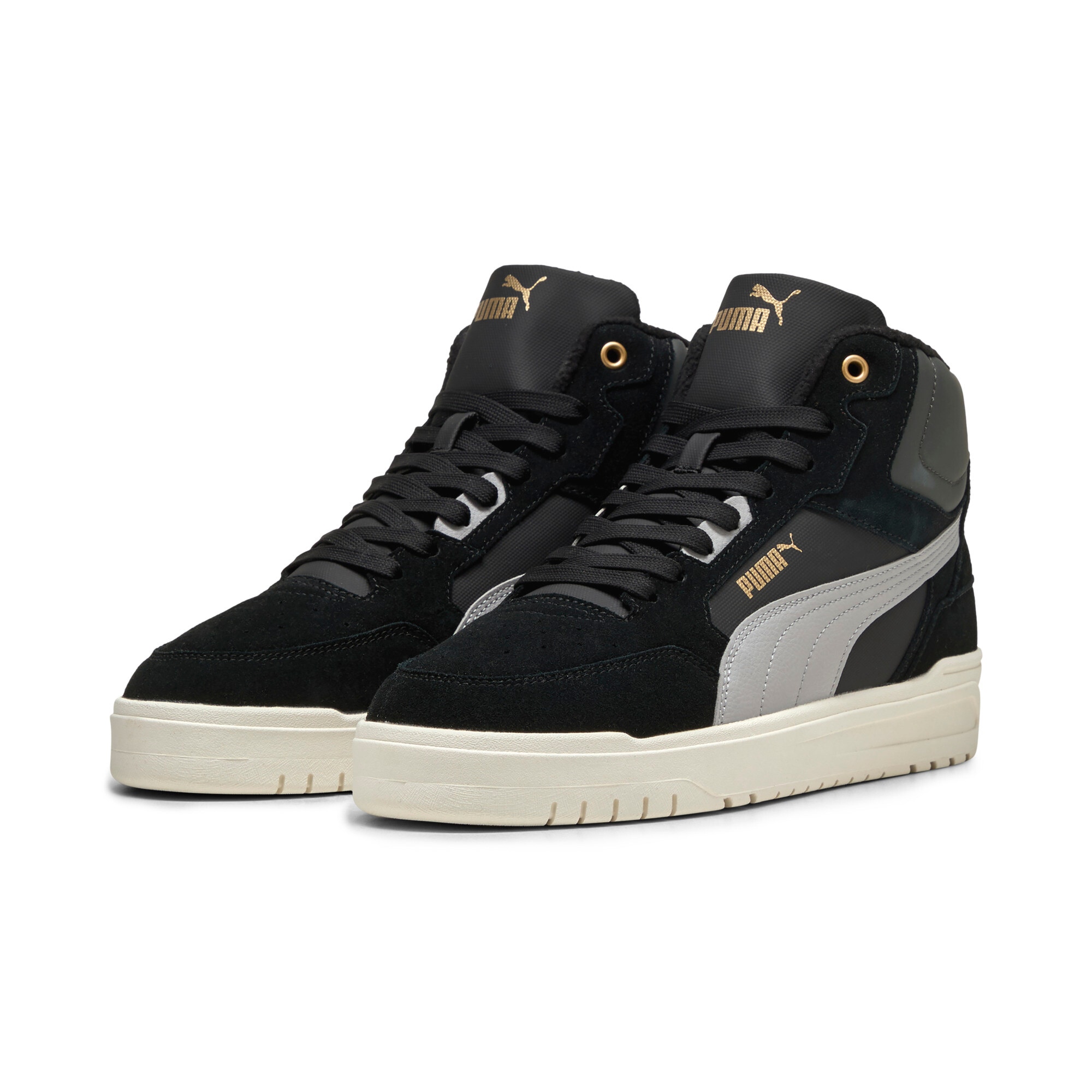 PUMA 1100000002199 "SHUFFLE DOWNTOWN MID WTR" knöchelhoher Schnitt, mit Schnürverschluss, aus Leder