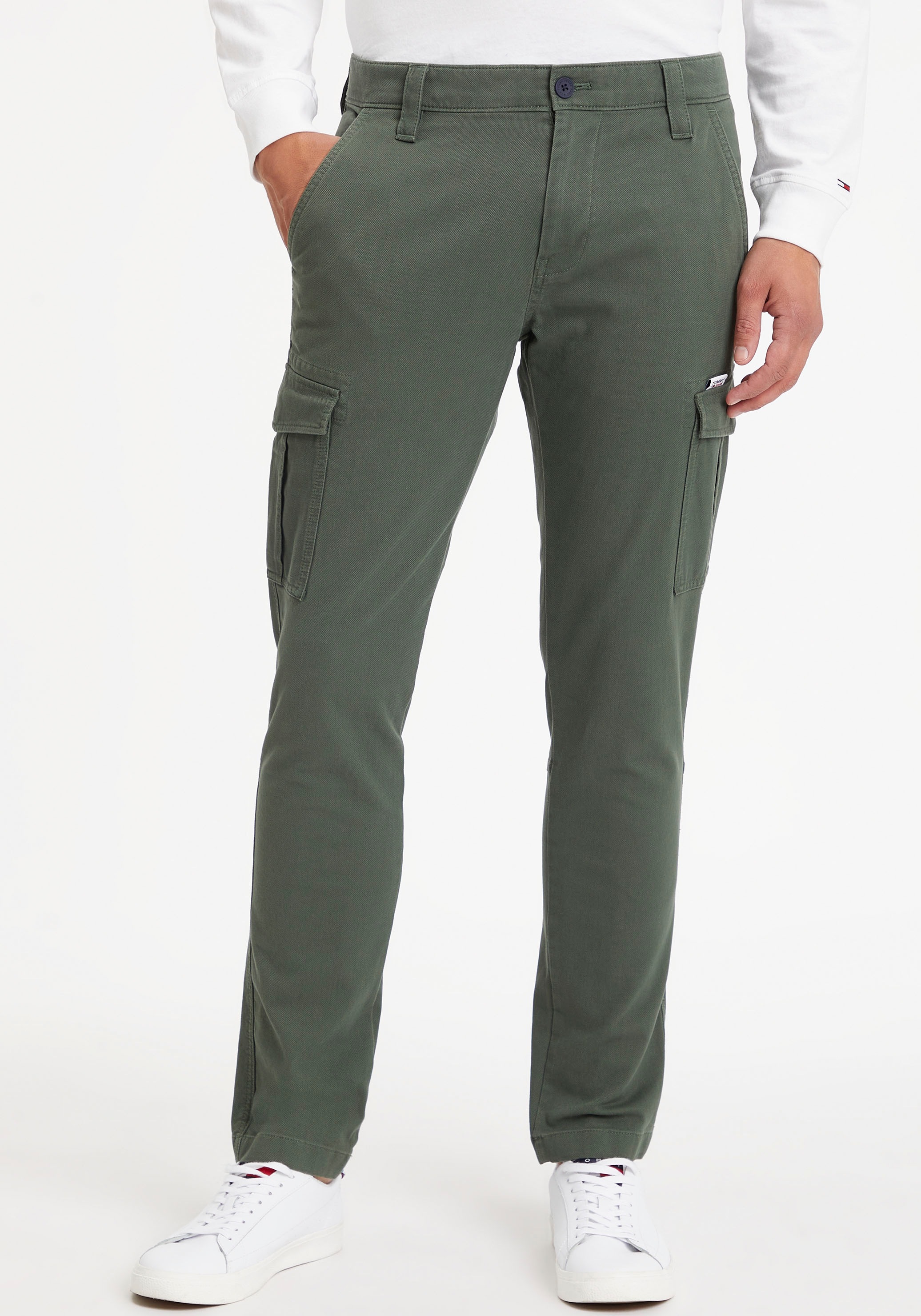 Tommy Jeans Cargohose »TJM SCANTON DOBBY CARGO«, mit Logostickerei kaufen