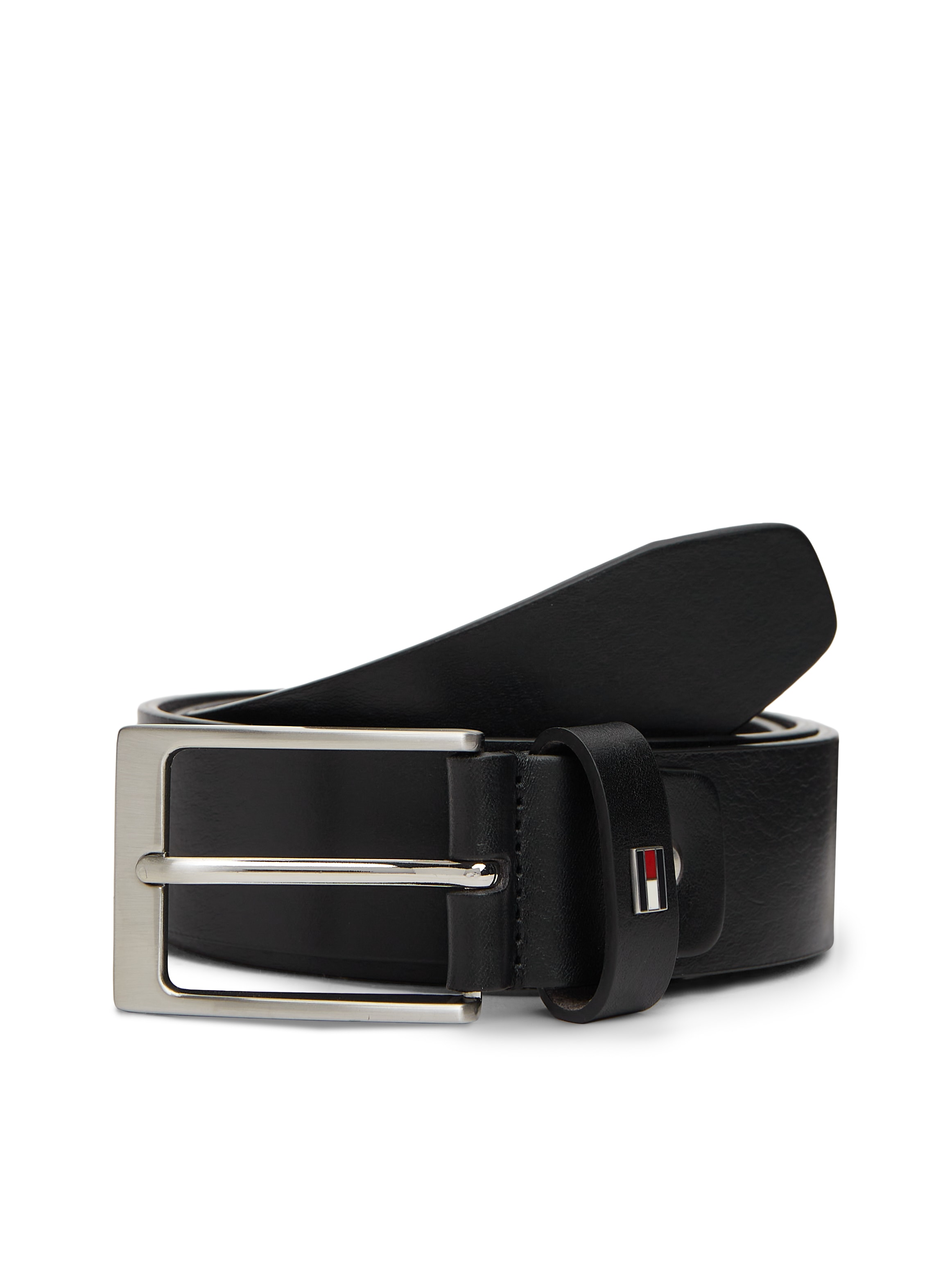 Tommy Hilfiger Ledergürtel "LAYTON 3.5 ADJ" mit Label-Pin