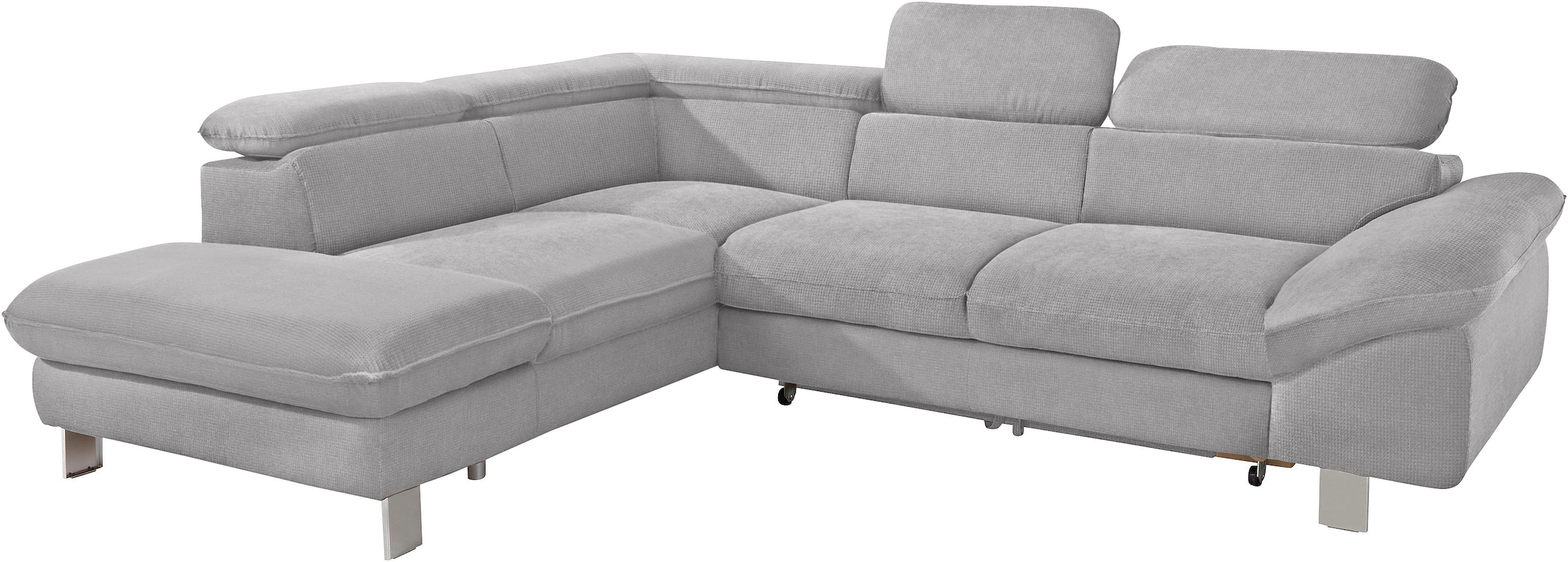 COTTA Ecksofa "Driver L-Form" mit Kopfteilverstellung, wahlweise mit Schlaffunktion & Bettkasten