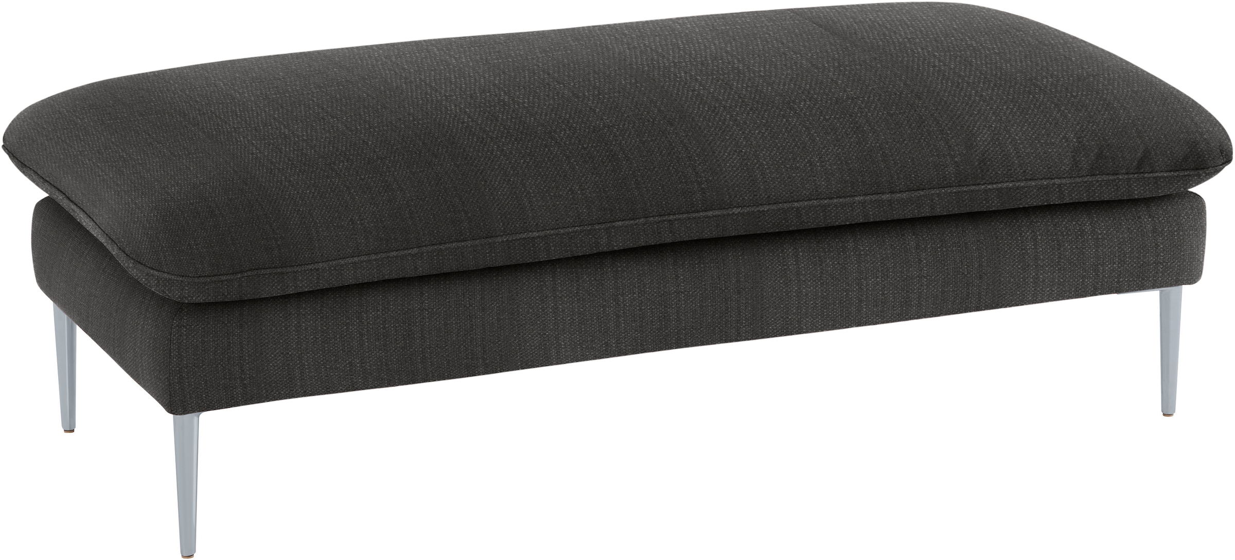 W.SCHILLIG Hocker »enjoy&MORE«, Füße silber matt, Breite 151 cm