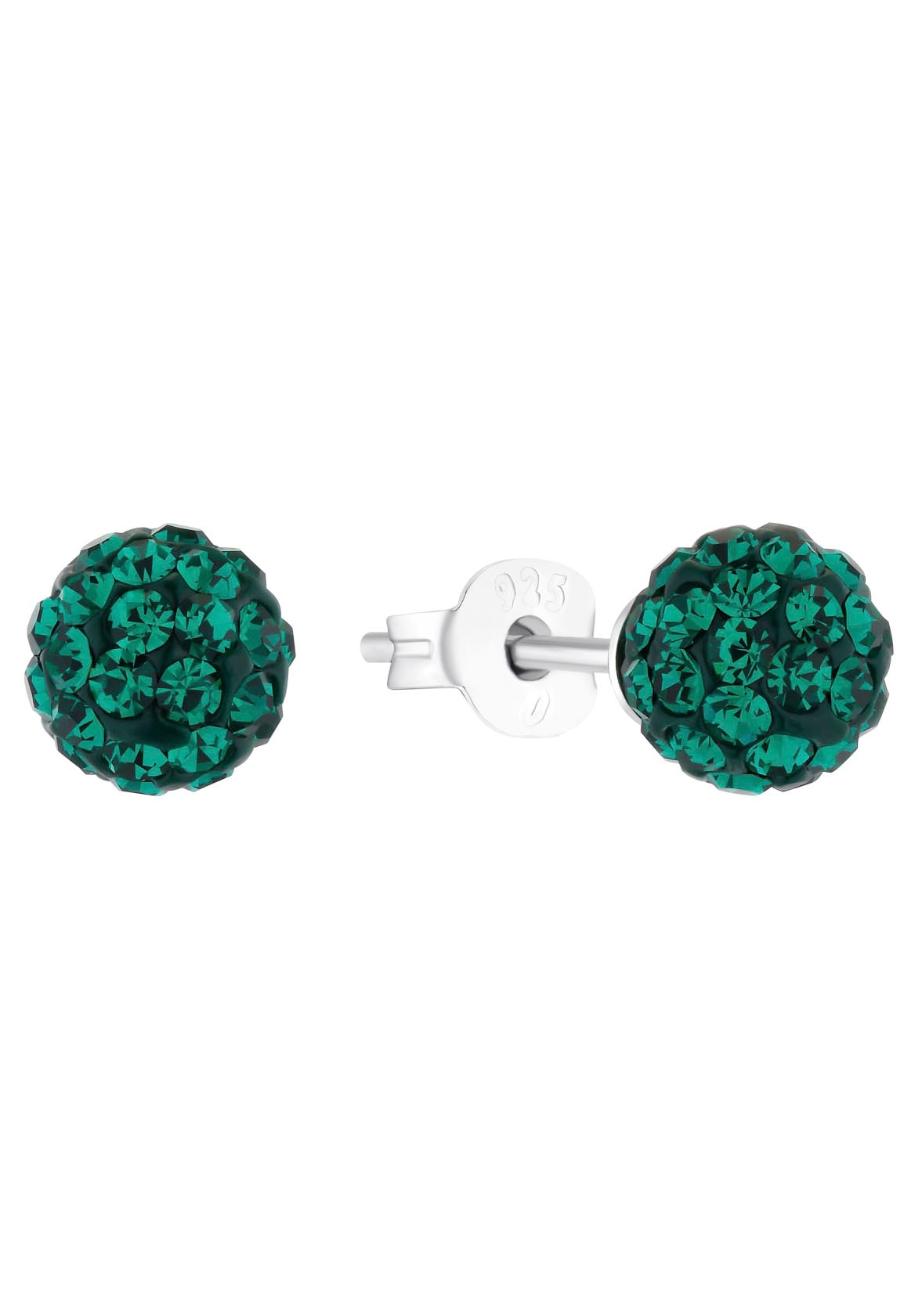 Amor Paar Ohrstecker »Kugel, rund, 9155231«, mit Kristallglas