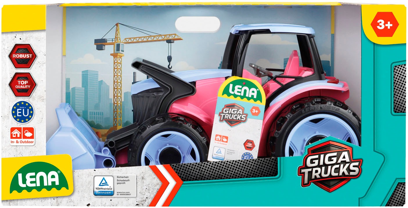 Lena® Spielzeug-Traktor »Giga Trucks Traktor mit Lader, Rosa« Made in Europe