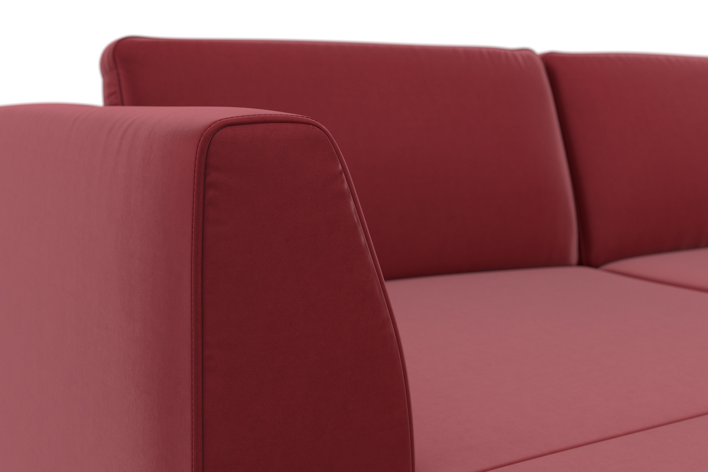 sit&more Wohnlandschaft »Olsen U-Form«, inklusive Sitztiefenverstellung, wahlweise mit Bettfunktion, 15cm hoch