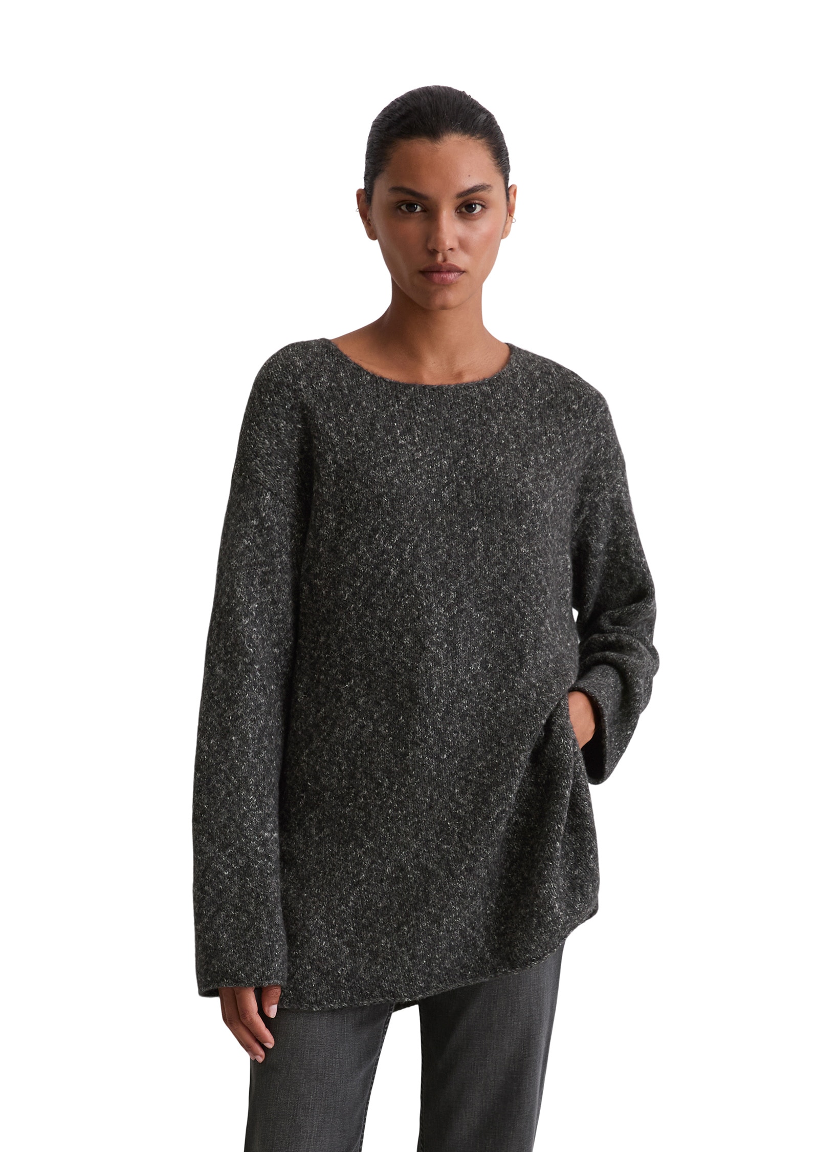 Marc OPolo Strickpullover "aus Bio-Baumwolle-Alpaka-Schurwolle-Mix" günstig online kaufen
