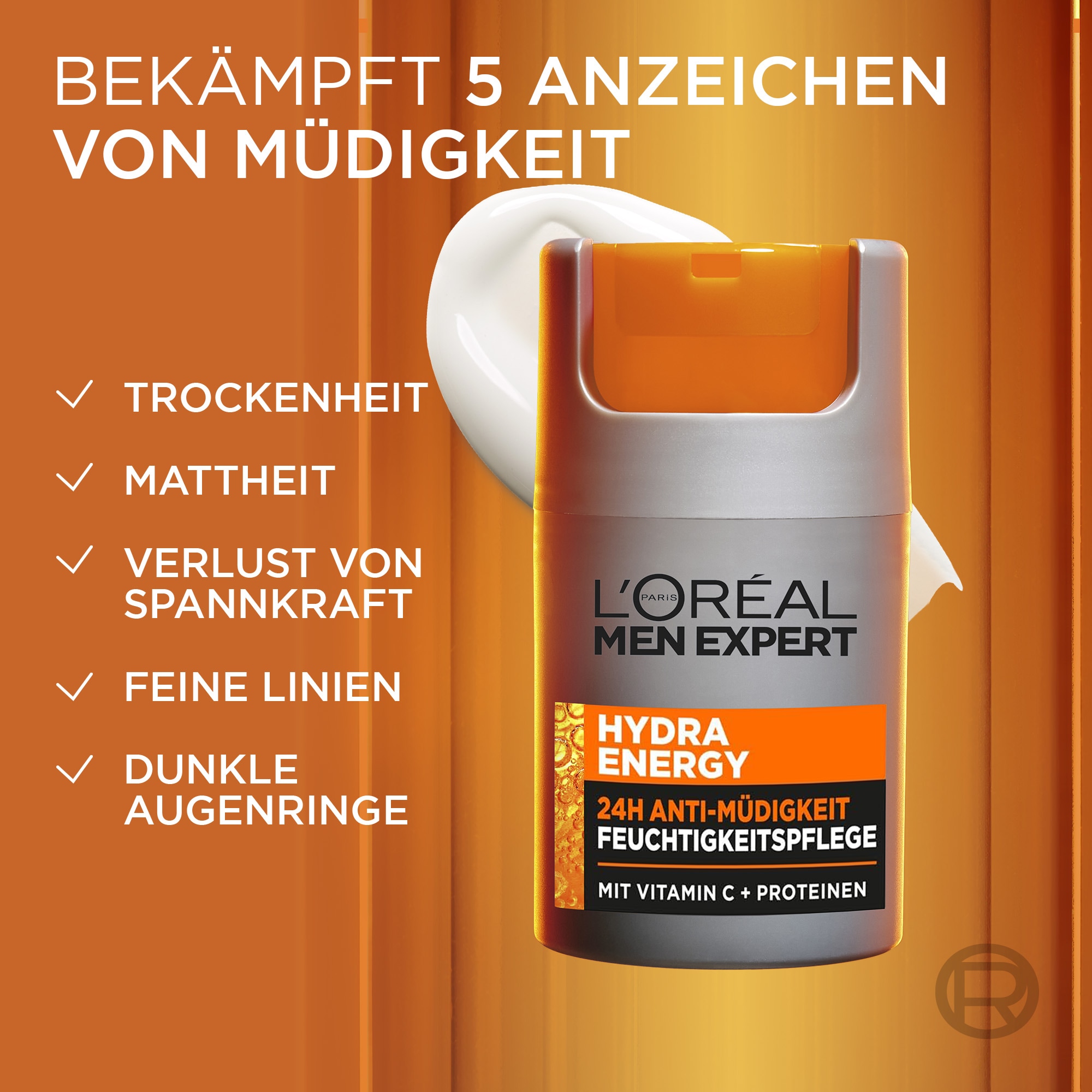L'ORÉAL PARIS MEN EXPERT Gesichtsgel »HYDRA ENERGY 24H ANTI-MÜDIGKEIT FEUCHTIGKEITSPFLEGE« hilft bei müder Haut, feuchtigkeitsspendend