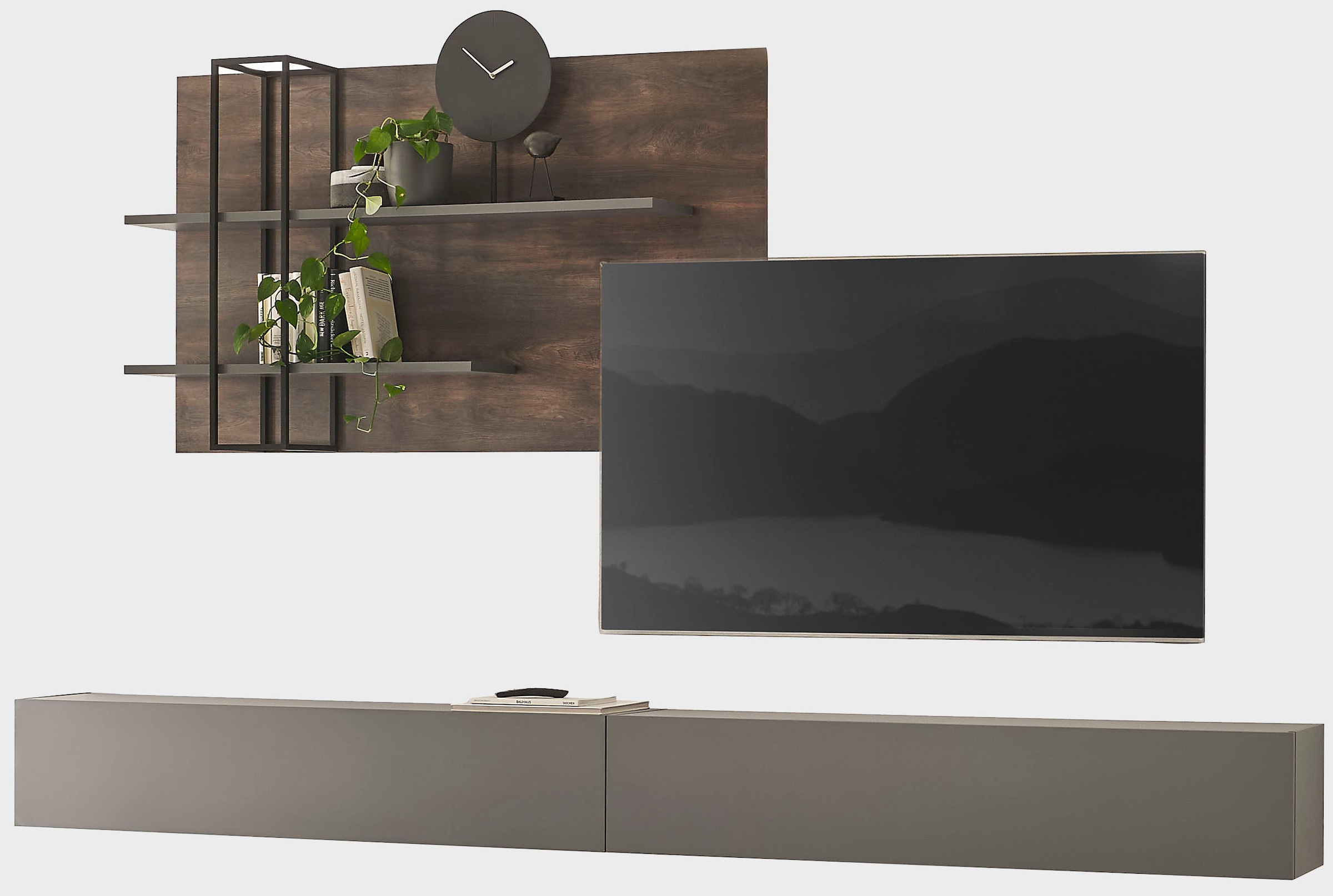 INOSIGN Wohnwand »LARGO«, (Set, 3 St.), Klappen mit Push to open-Funktion