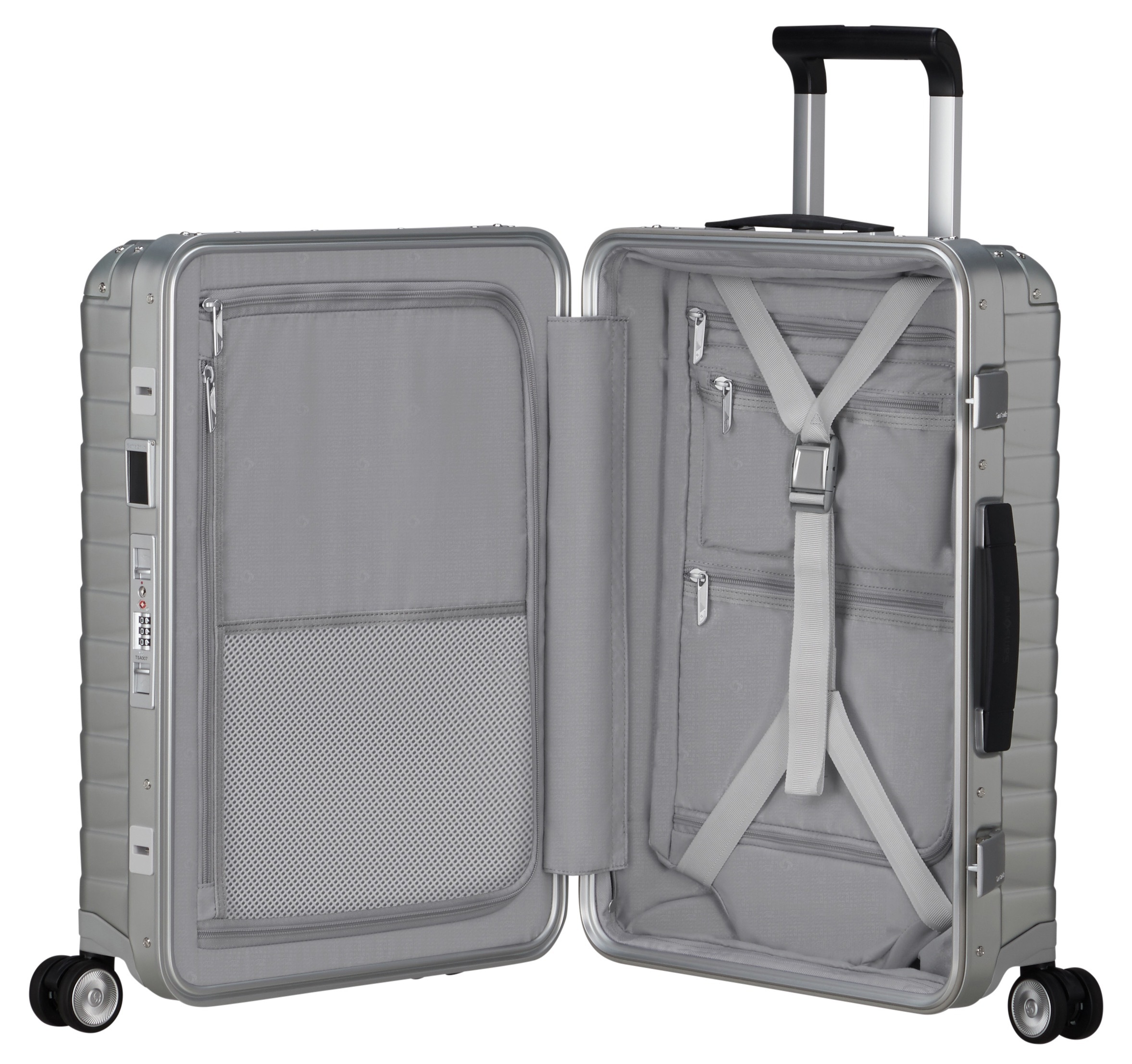 Samsonite Proxis Alu Trolley 55cm Silber 4