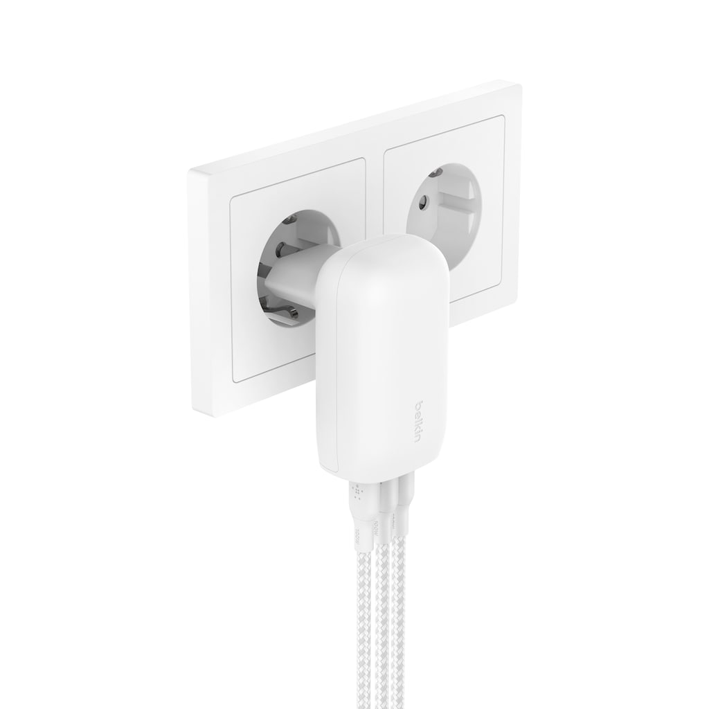 Belkin USB-Ladegerät »BOOST CHARGE 67W Ladegerät mit 3x USB-C, inkl. Kabel«