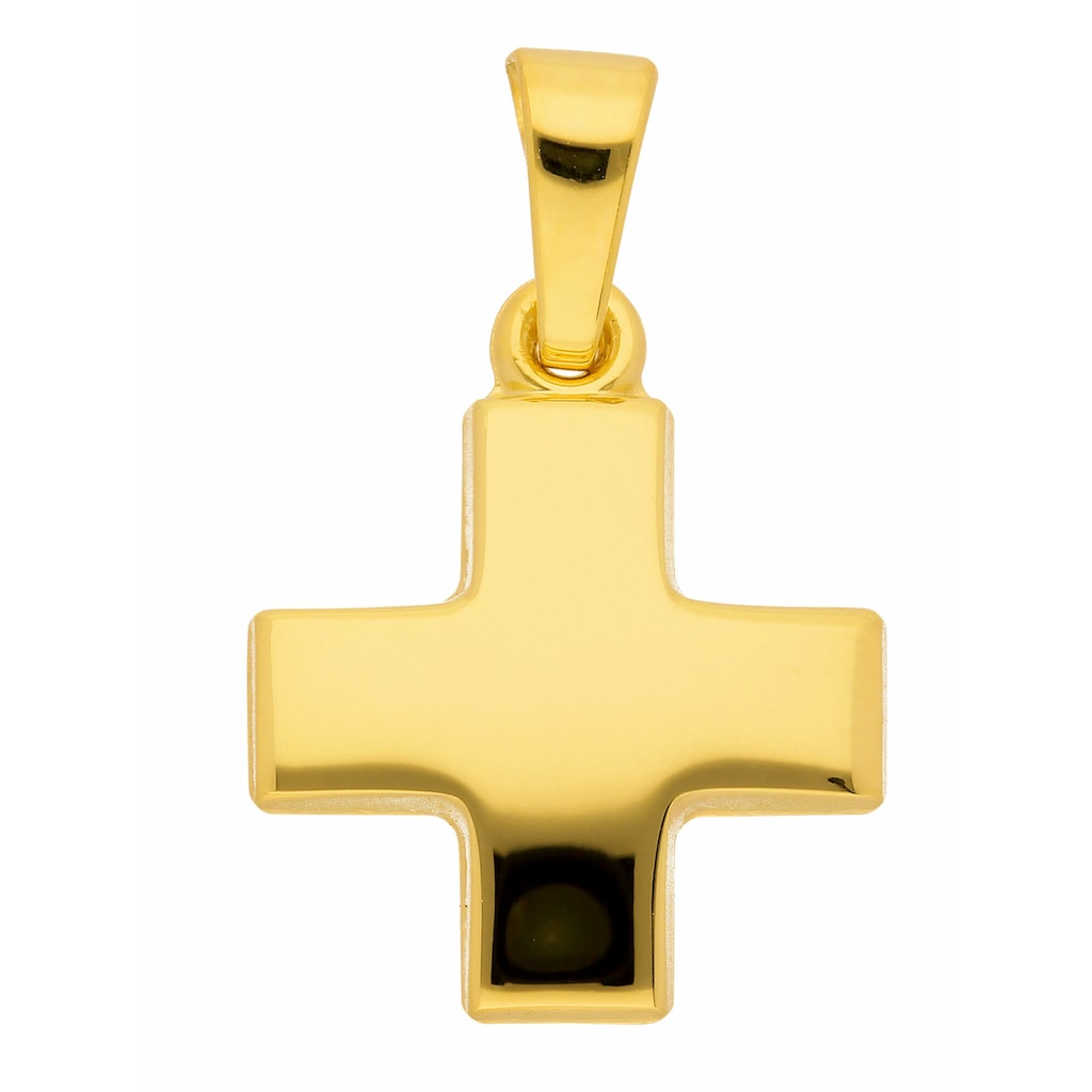 Adelia´s Kettenanhänger »Damen & Herren Goldschmuck 333 Gold Kreuz Anhänger«