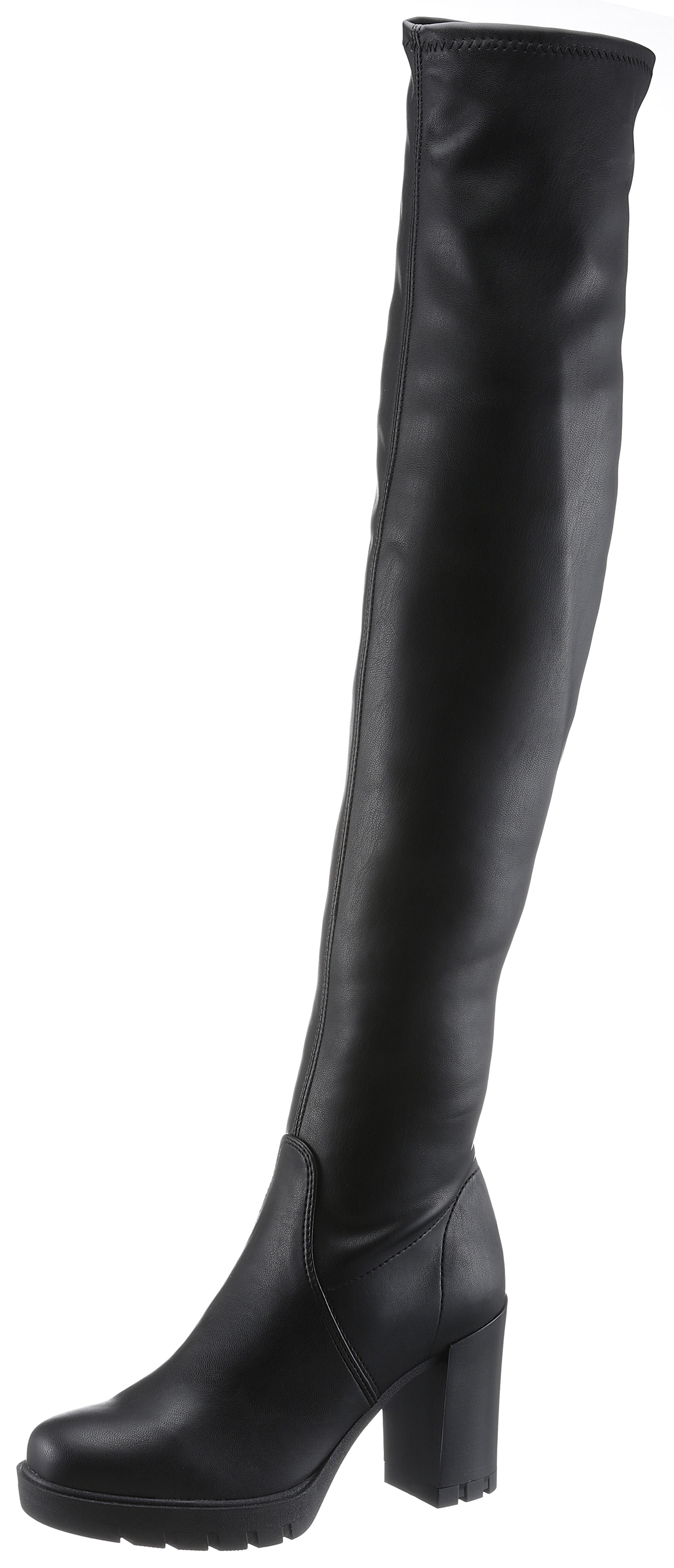 Overkneestiefel, mit Stretchschaft