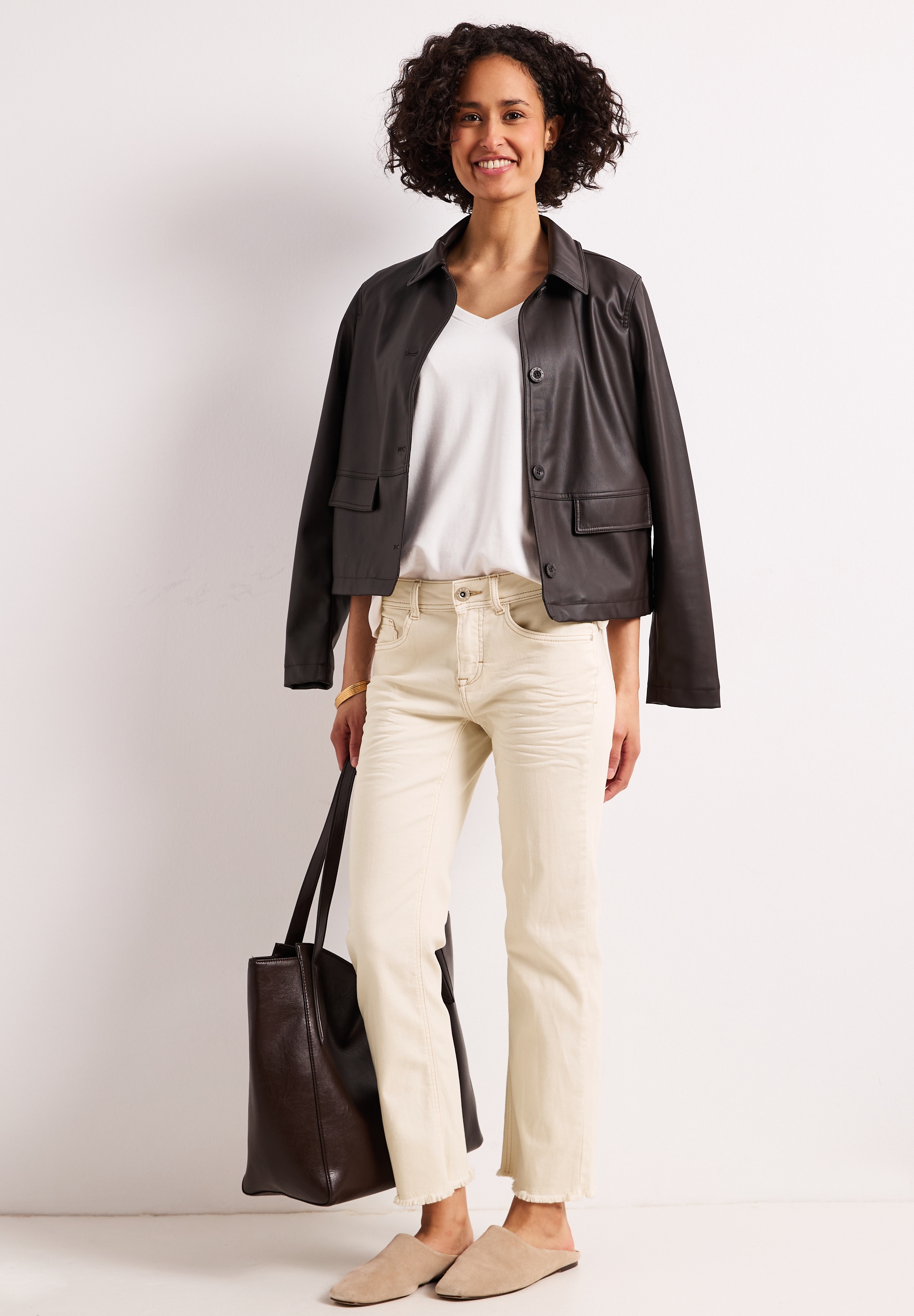 STREET ONE Slim-fit-Jeans Middle Waist