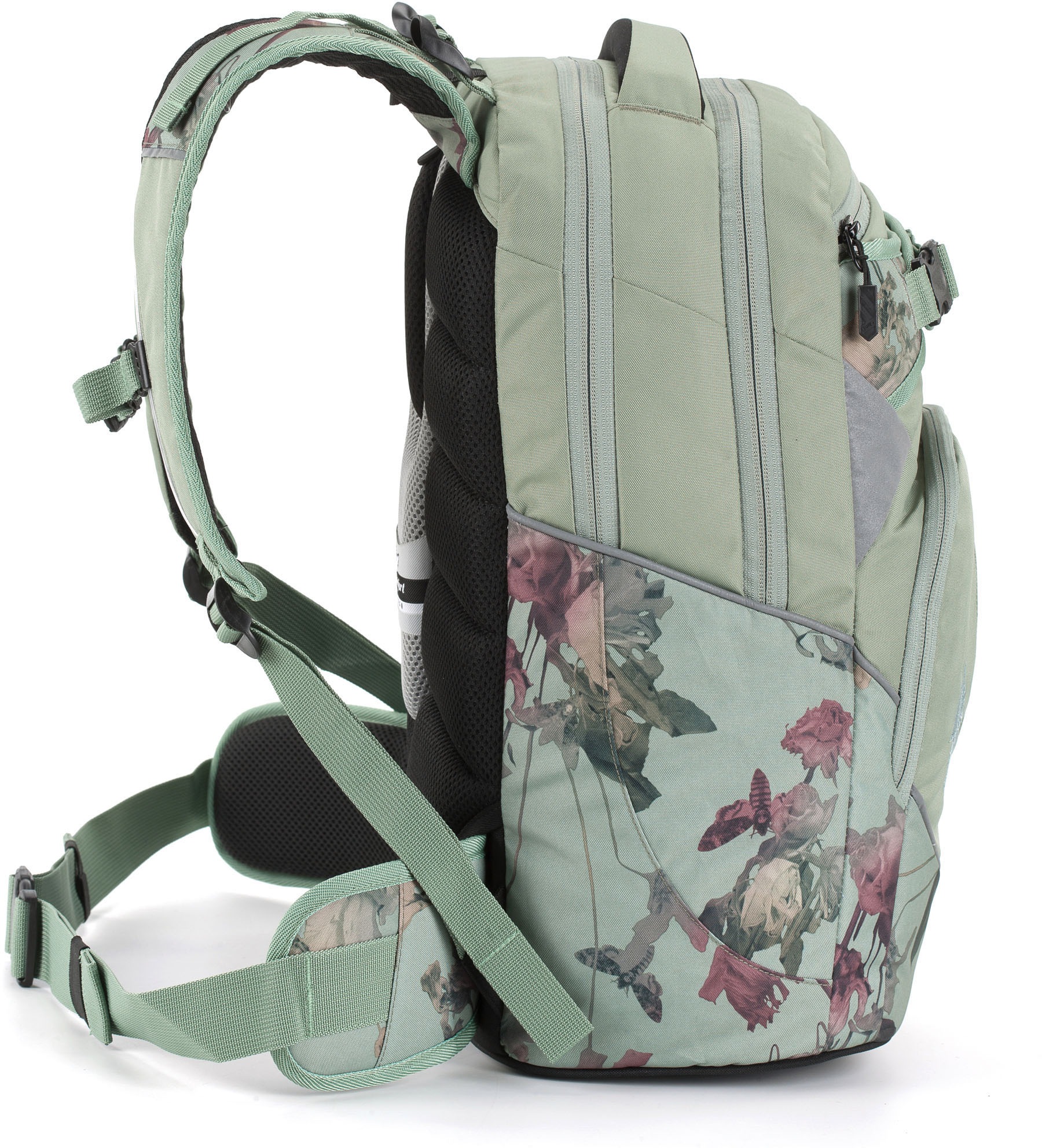 Schulrucksack NITRO "Superhero", Kinder, Gr. B/H/T: 30cm x 44cm x 22cm, grün (dead flower), Polyester, Rucksäcke Schulrucksack, Rucksack für Schule und Freizeit 3