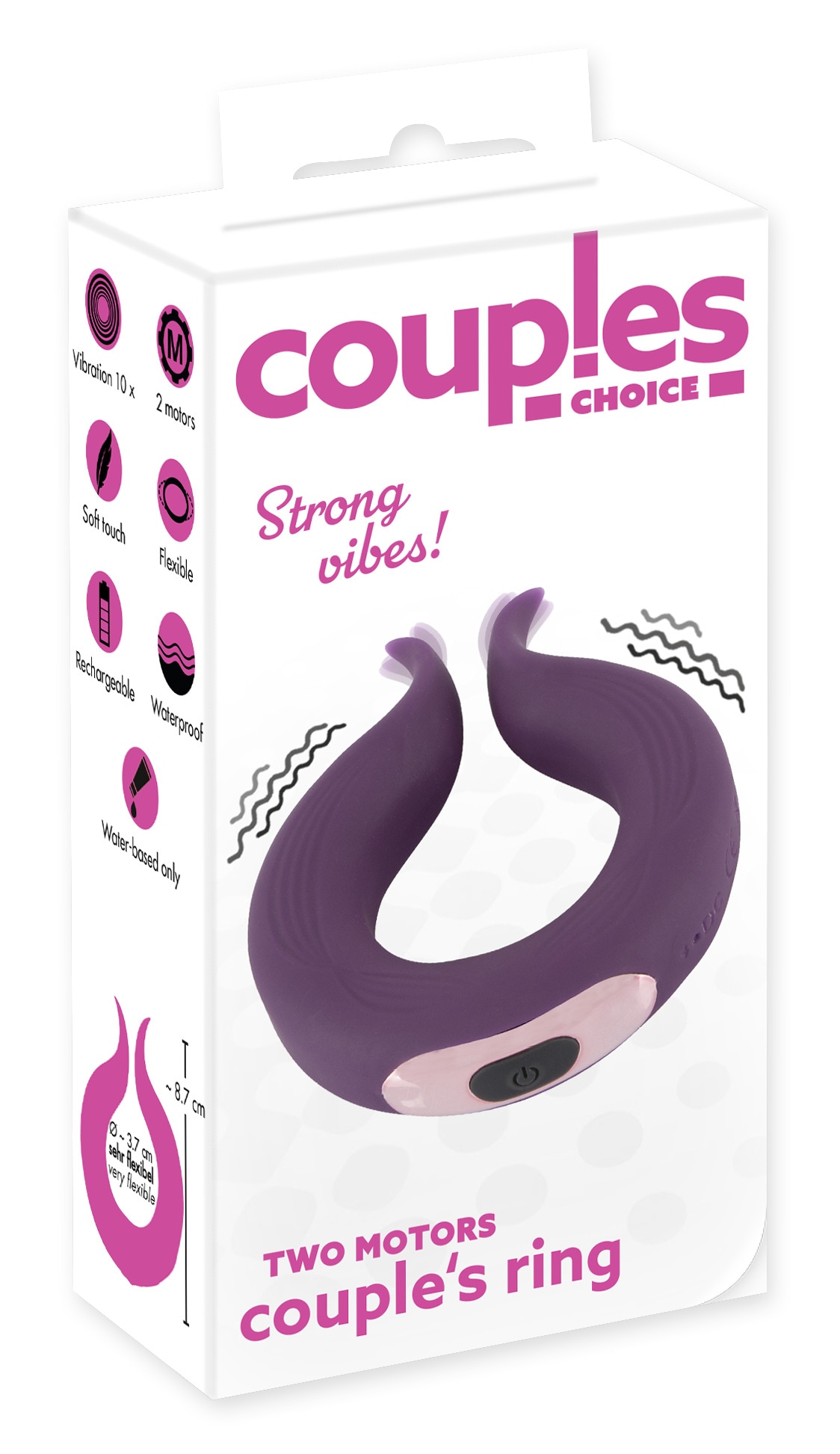 coup!es choice Vibrator »Penisring Two Motors couple¿s ring«