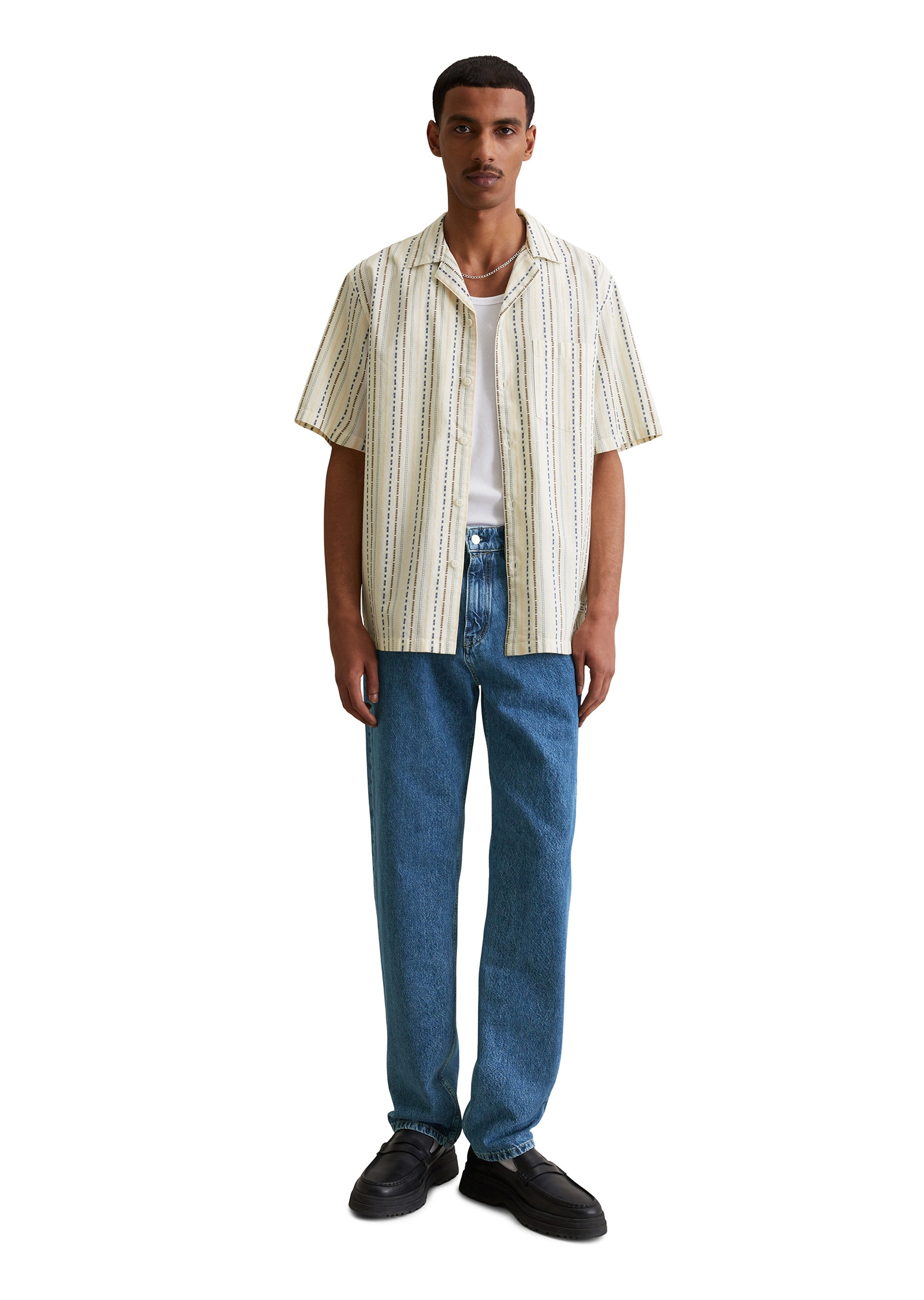 Marc O'Polo DENIM Kurzarmhemd »aus reiner Bio-Baumwolle«