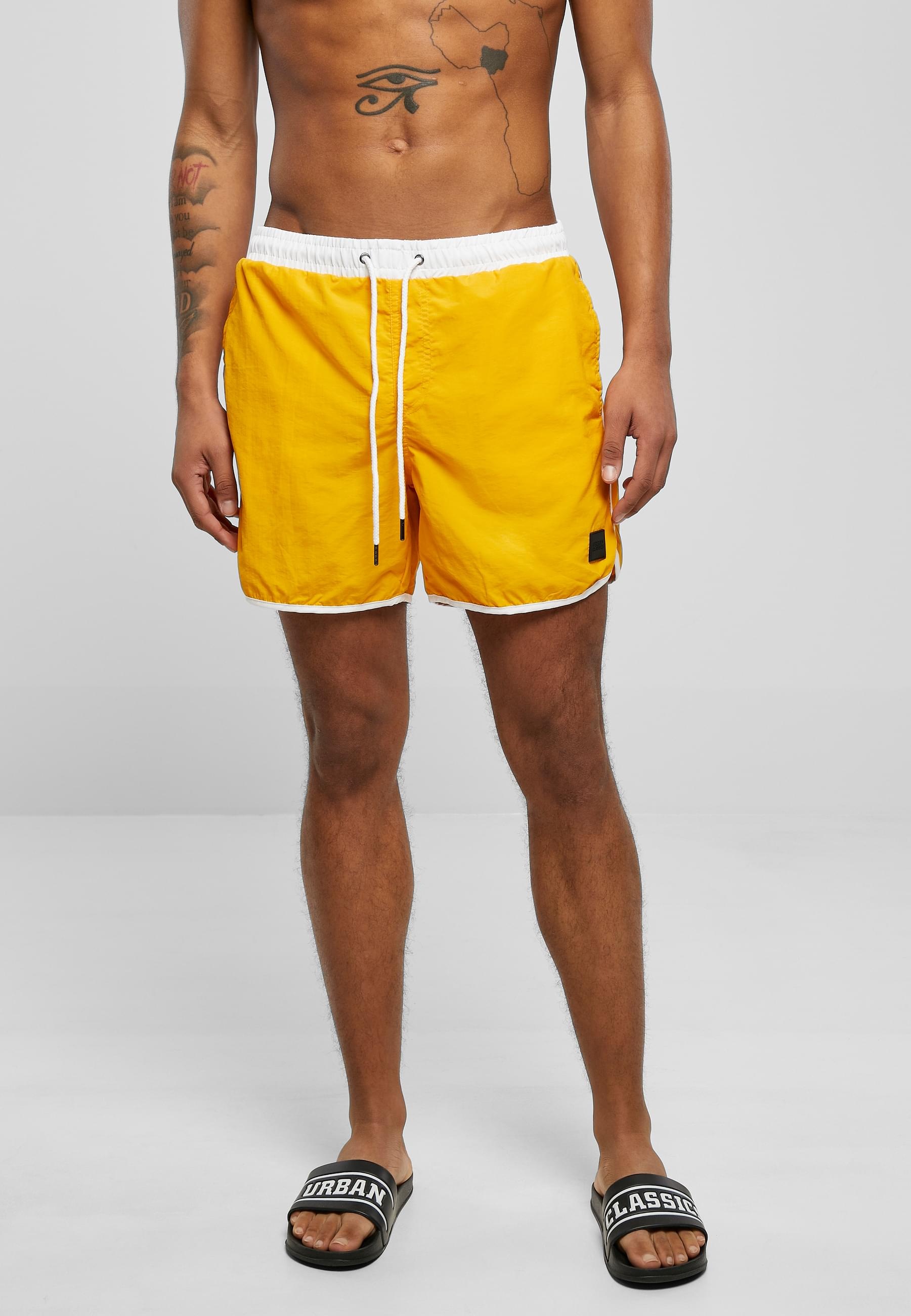 URBAN CLASSICS Badeshorts »Urban Classics Herren Retro Swimshorts«
