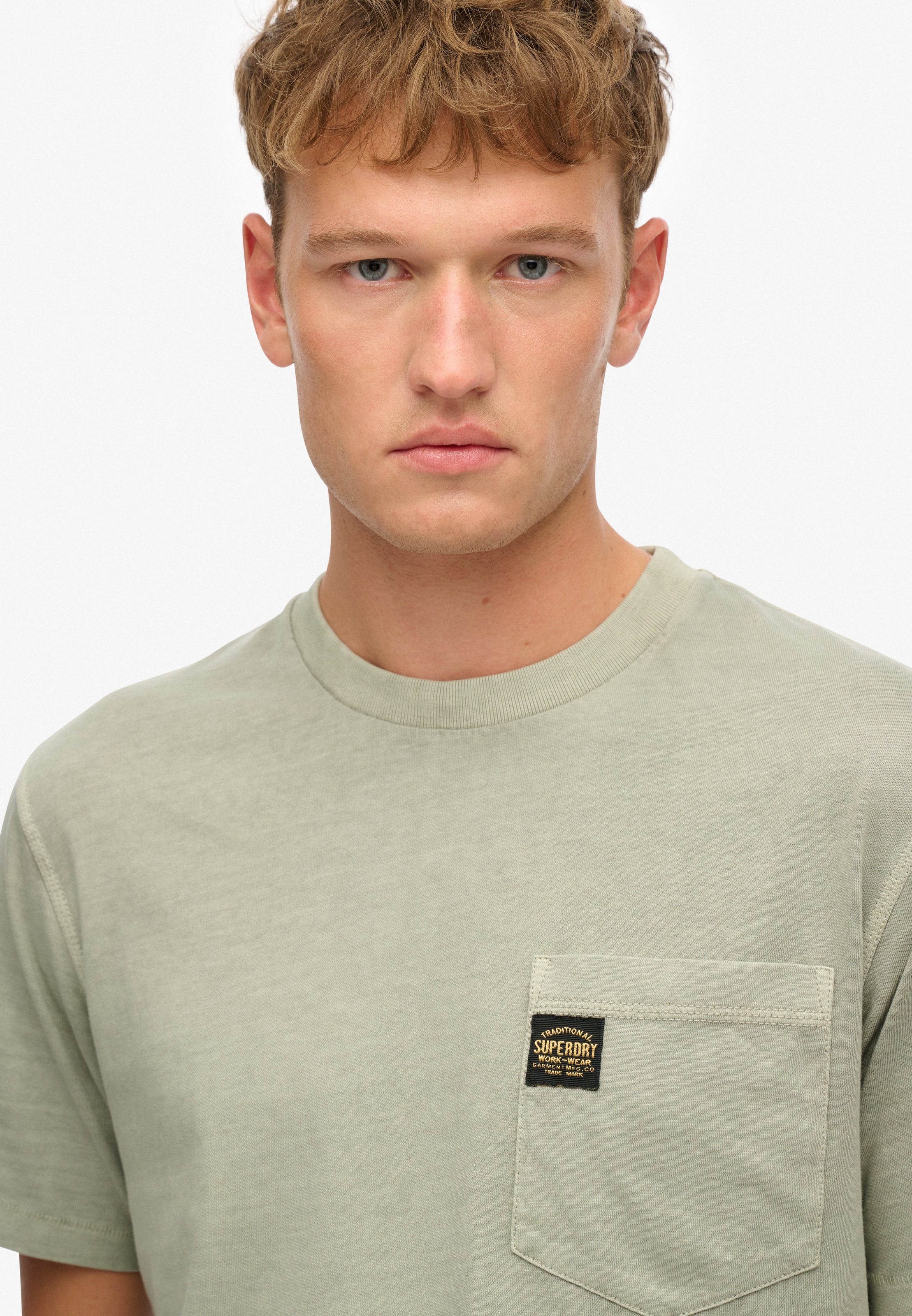Superdry Rundhalsshirt "CONTRAST STITCH POCKET T-SHIRT", mit stylischer Bru günstig online kaufen