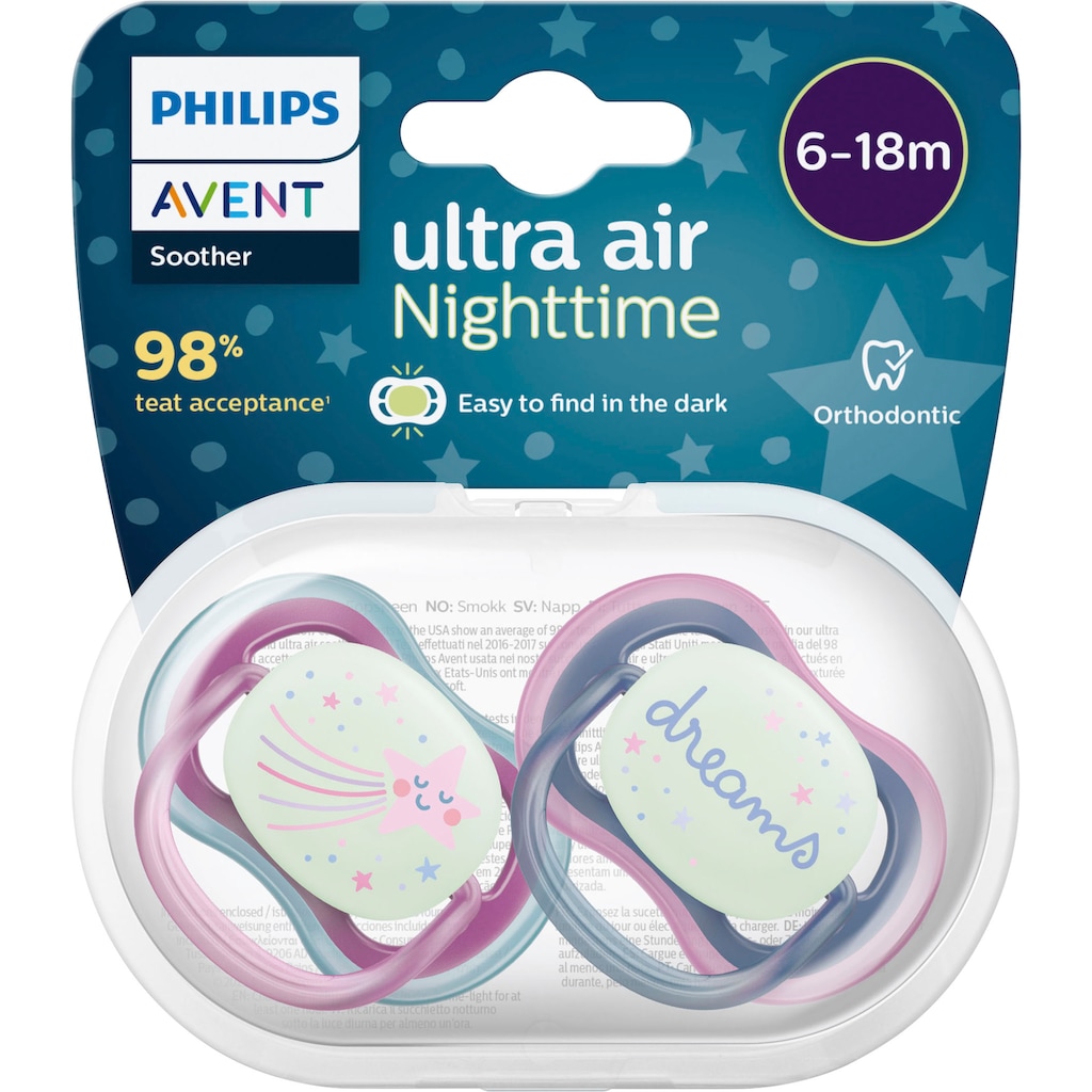 Philips AVENT Schnuller »ultra air SCF376«, (2 St.)