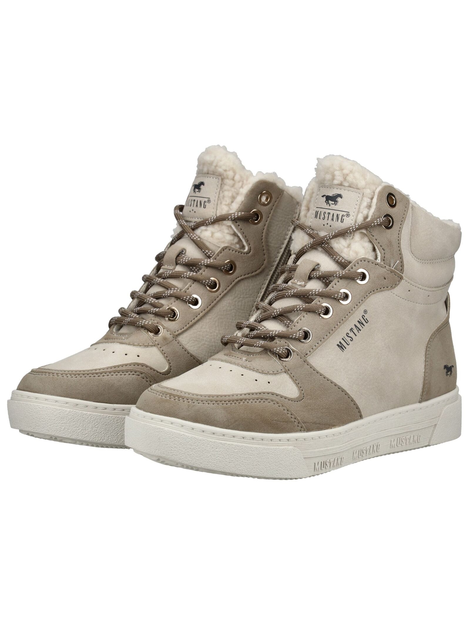 Mustang Shoes Schnürstiefelette »Mustang Shoes Stiefelette Lederimitat«