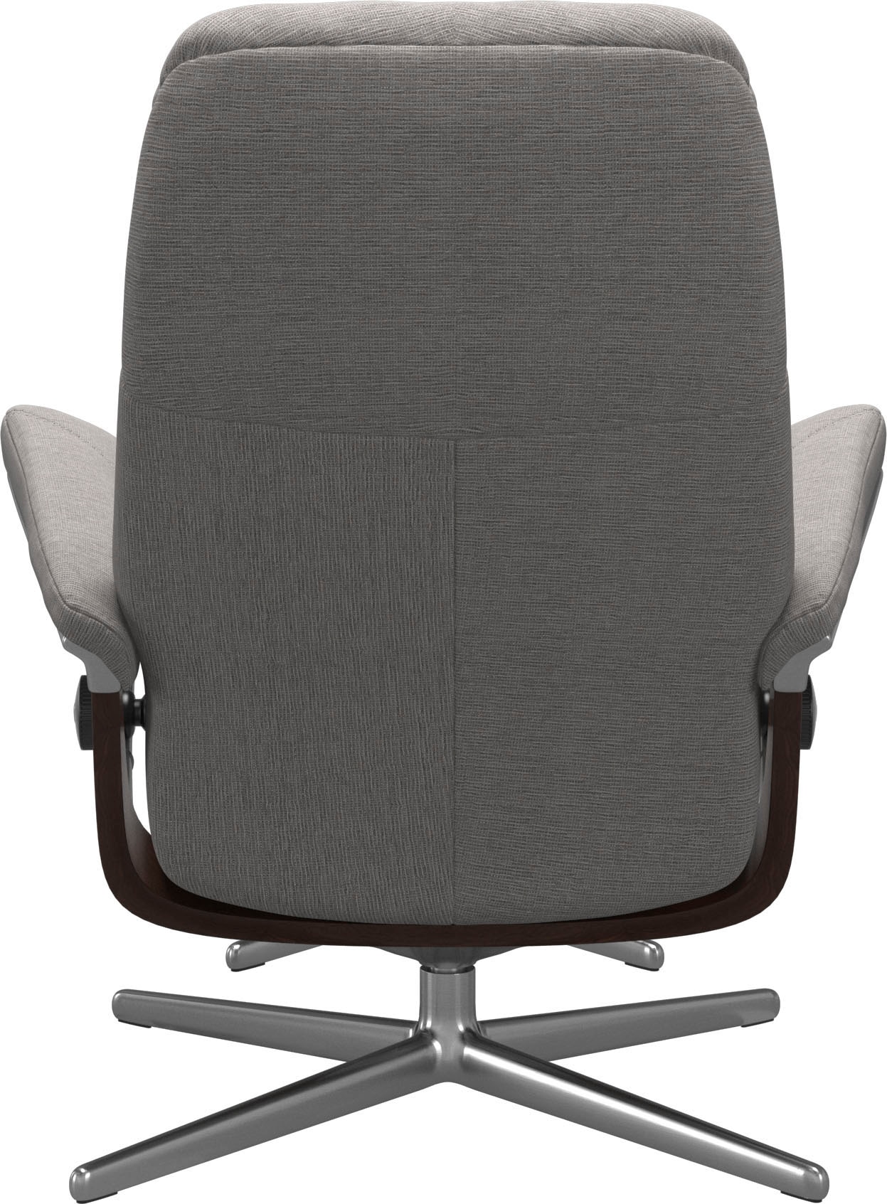 Stressless® Relaxsessel »Consul«, (Set, Relaxsessel mit Hocker), mit Hocker, mit Cross Base, Größe S, M & L, Holzakzent Braun