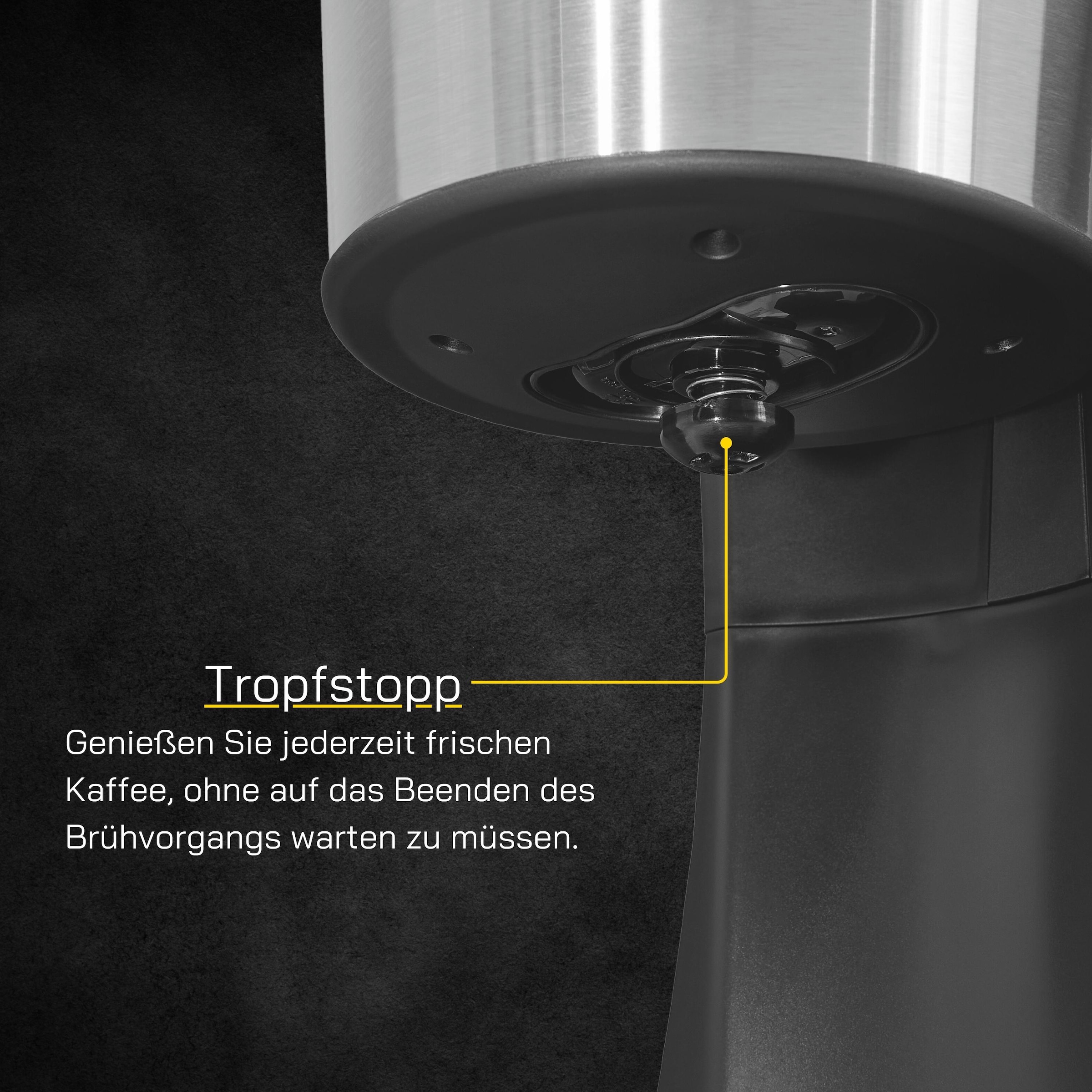 Gutfels Filterkaffeemaschine »COFFEE 2030«, 1,25 l Kaffeekanne, Papierfilter, 1x4, 1,25 L Glaskanne, 980 Watt