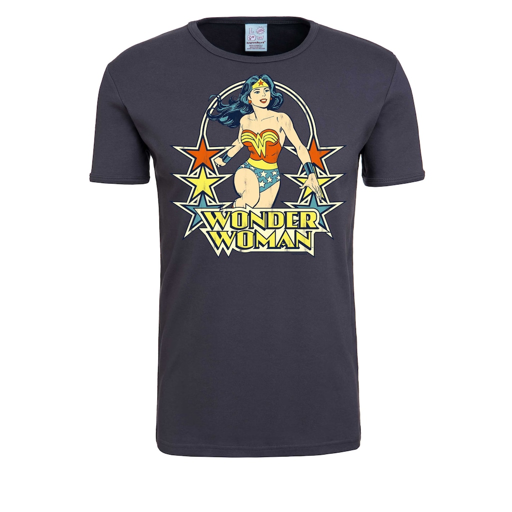 LOGOSHIRT T-Shirt »Wonder Woman«, mit trendigem Retro-Print